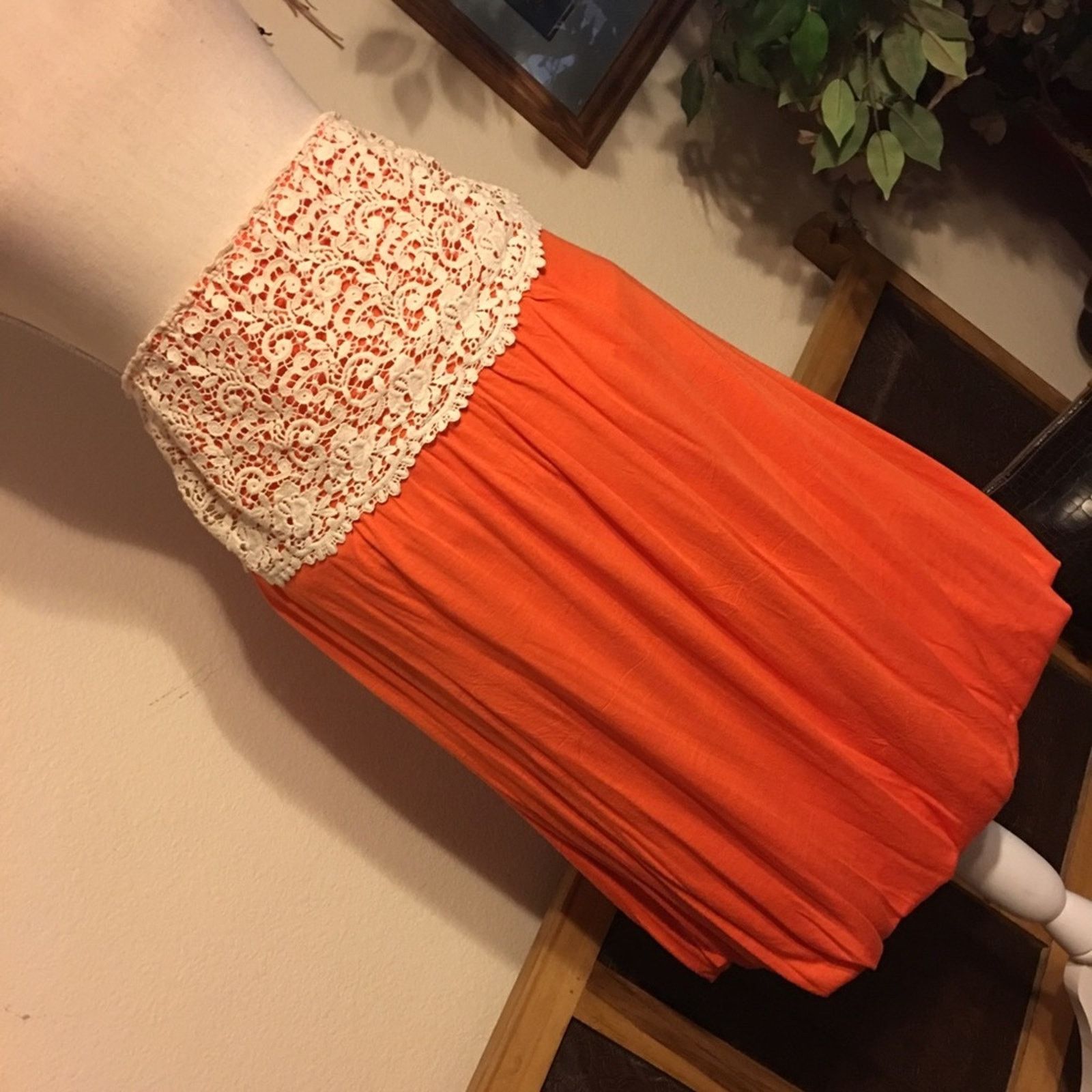 Other Trac coral and lace tube top bubble dress XL Size XL / US 12-14 / IT 48-50 - 5 Thumbnail