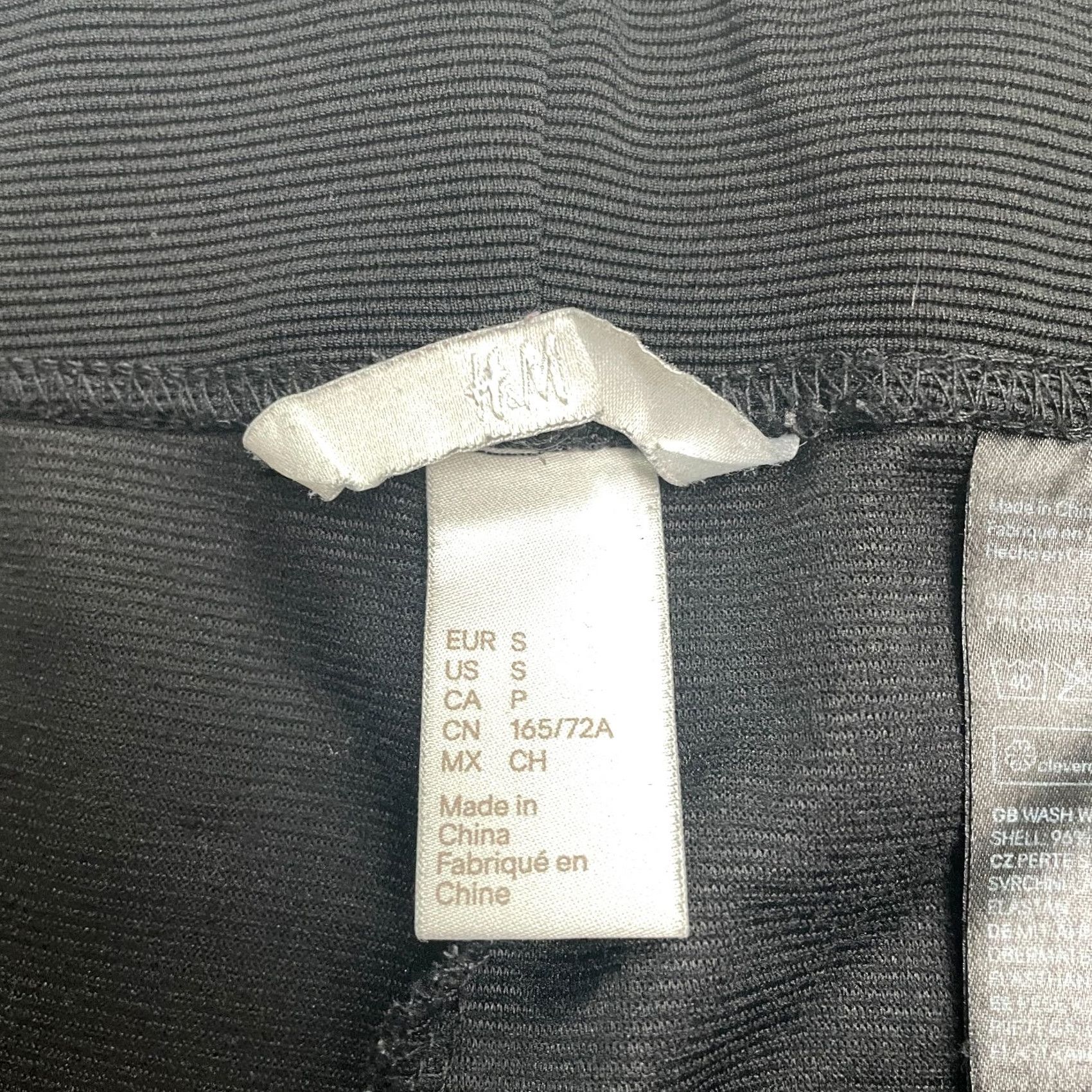 H&M H&M Tapered Ankle Zip Pants Womens S Black High Rise Stretch Casual 26x28 Size 28" / US 6 / IT 42 - 6 Thumbnail