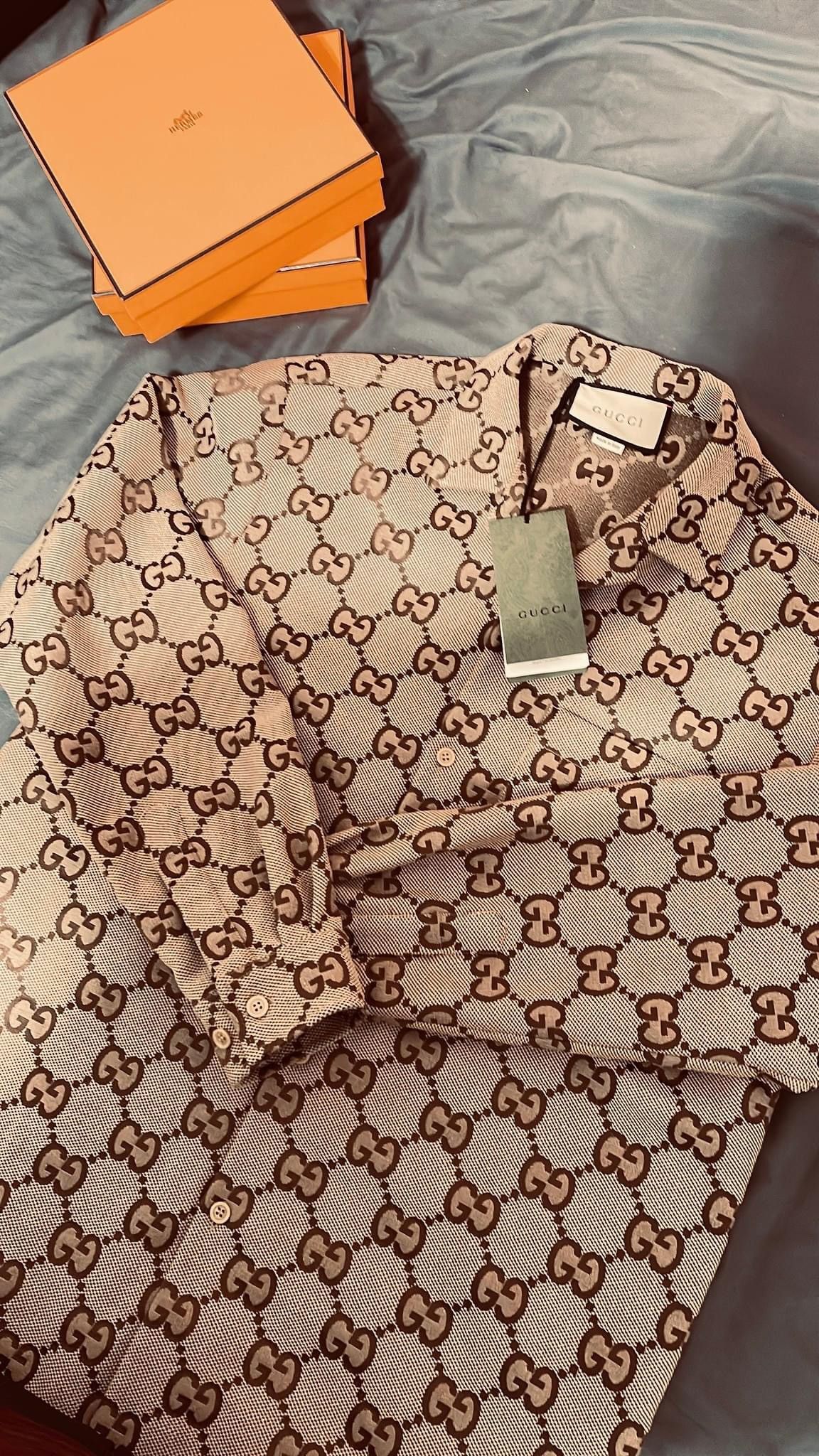 Gucci Gucci Maxi GG canvas shirt Size US S / EU 44-46 / 1 - 1 Thumbnail