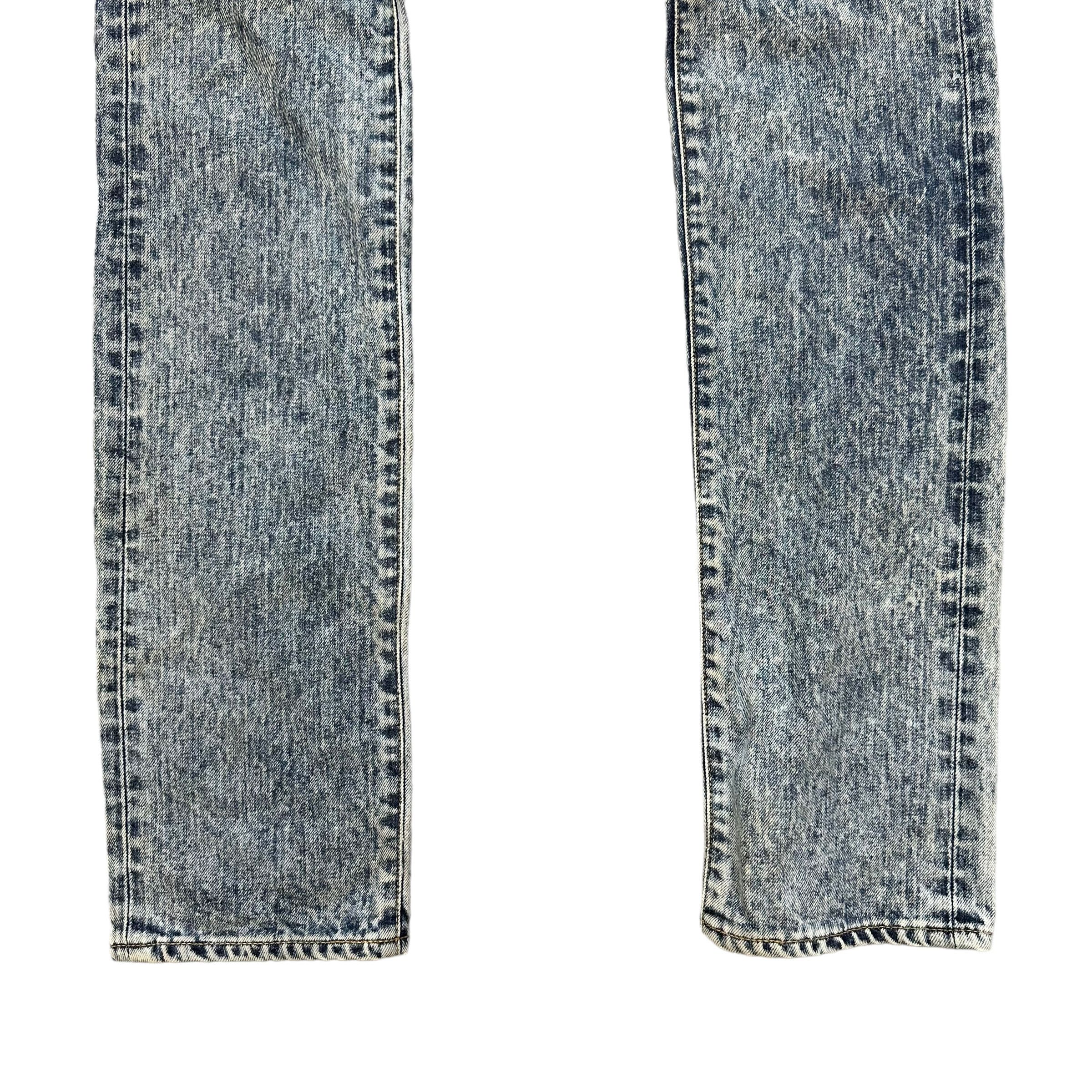 Lithium Lithium Homme Acid Wash Skinny Jeans #9114-58 Size US 32 / EU 48 - 4 Thumbnail