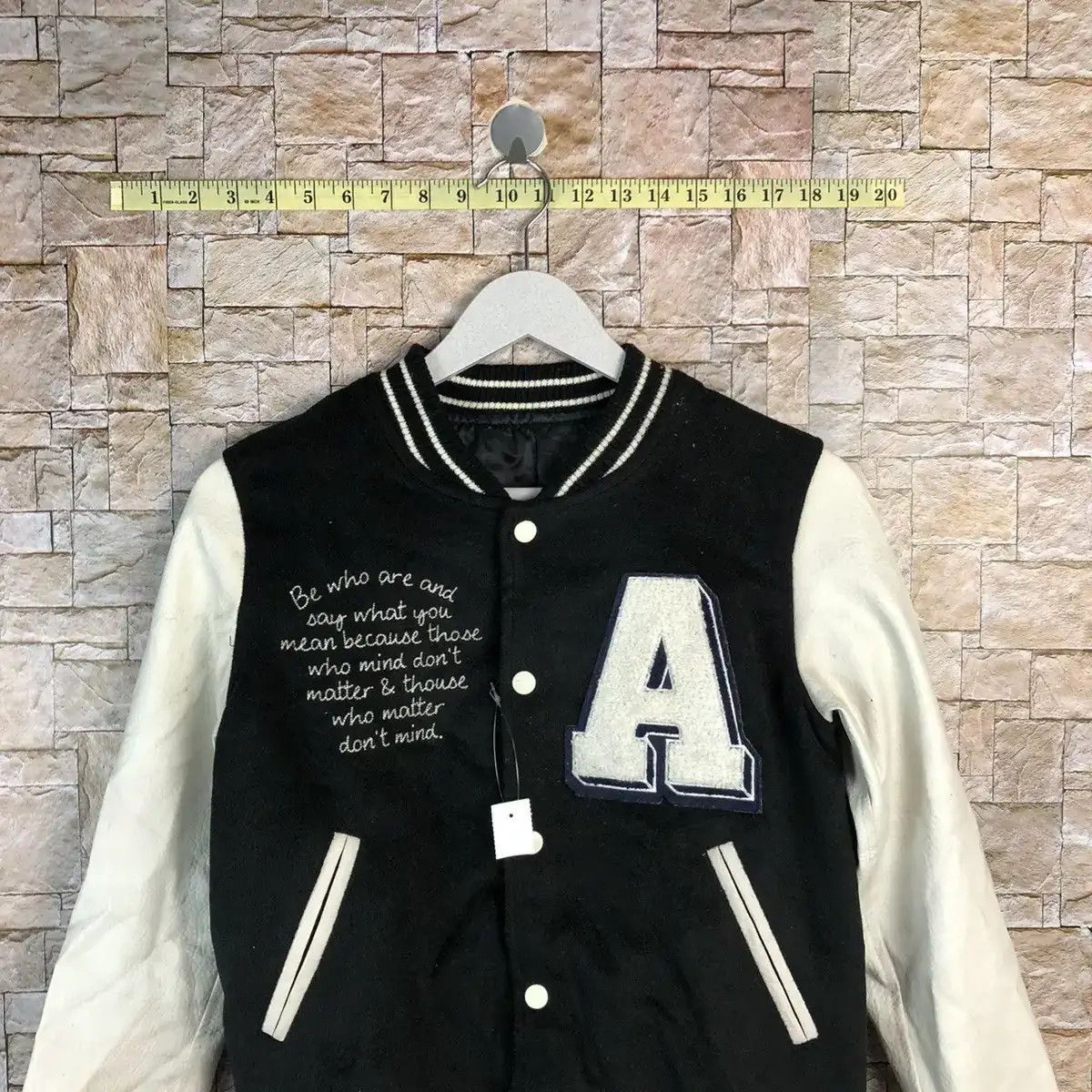 Vintage DL Japan Black White Bombers Jacket #A884 Size S / US 4 / IT 40 - 2 Thumbnail