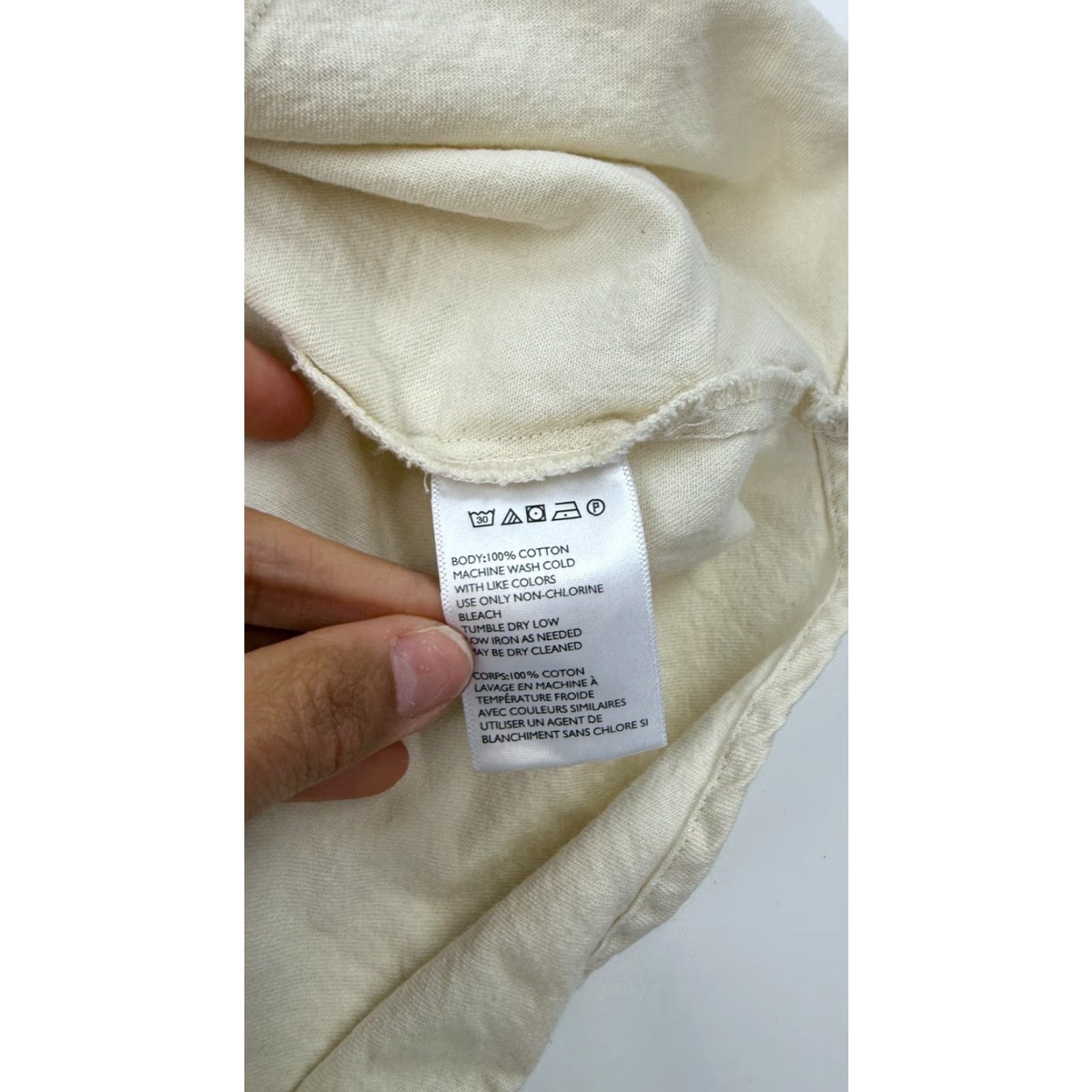 Bdg BDG Dress Womens Small Beige Cotton 3/4 Sleeve A-Line Short Pullover Bodice Pockets Casual Bohemian Designer Hipster Size S / US 4 / IT 40 - 5 Thumbnail