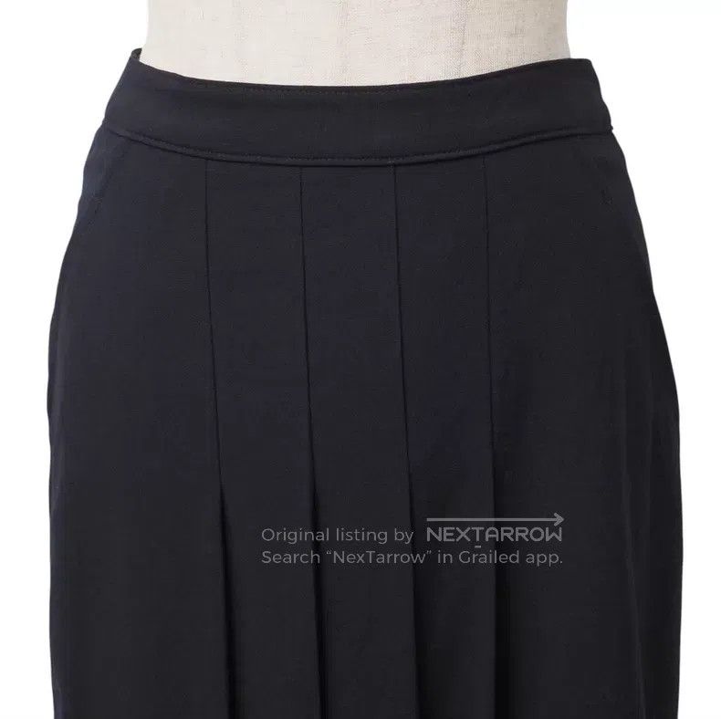 Comme des Garcons Comme des Garcons size F Early Black Wool Pleated Long Ski Size 22" - 4 Thumbnail