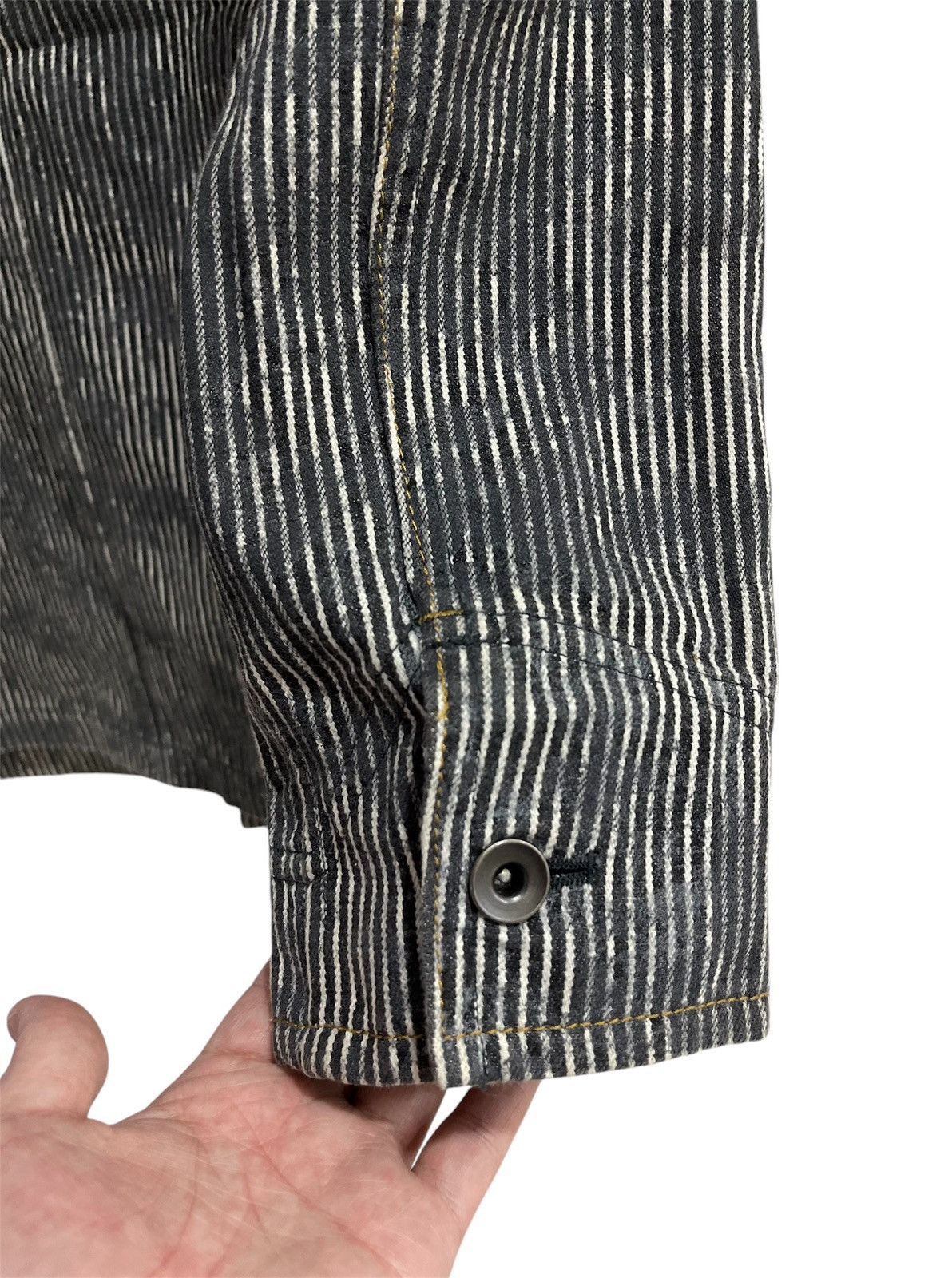 Japanese Brand Nationality + Name Grosbec Hickory Stripe Chore Coat Jacket Size US L / EU 52-54 / 3 - 4 Thumbnail