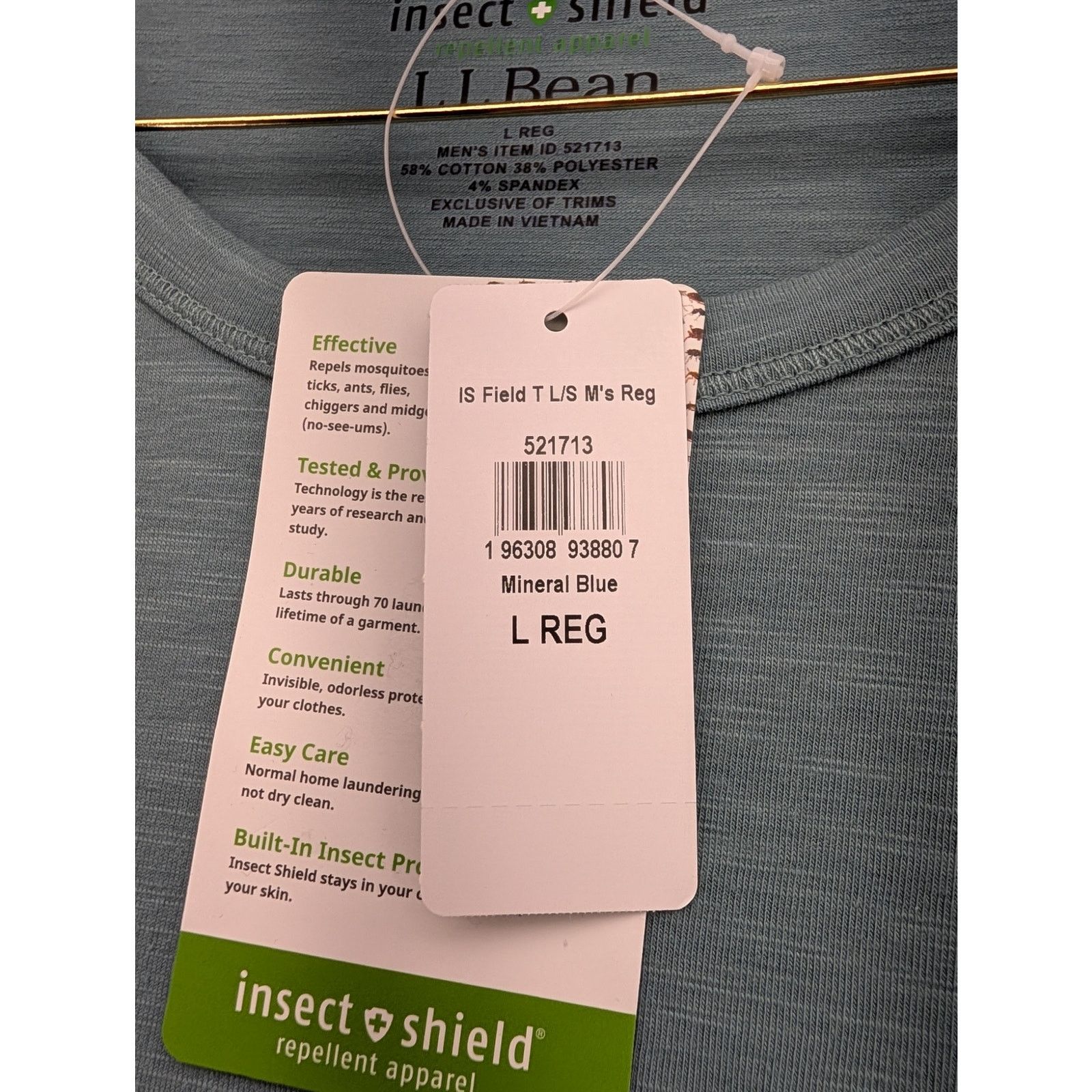 L.L. Bean NWT L.L.Bean Men's Insect Shield Field Long-Sleeve Tee Size US L / EU 52-54 / 3 - 5 Thumbnail