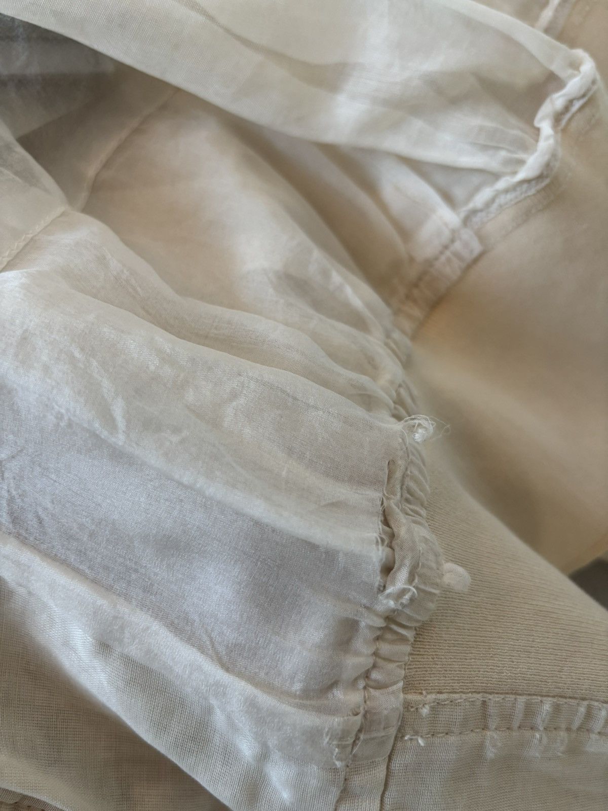 Rick Owens Rick Owens Sheer Beige Bomber Jacket Size US M / EU 48-50 / 2 - 5 Thumbnail