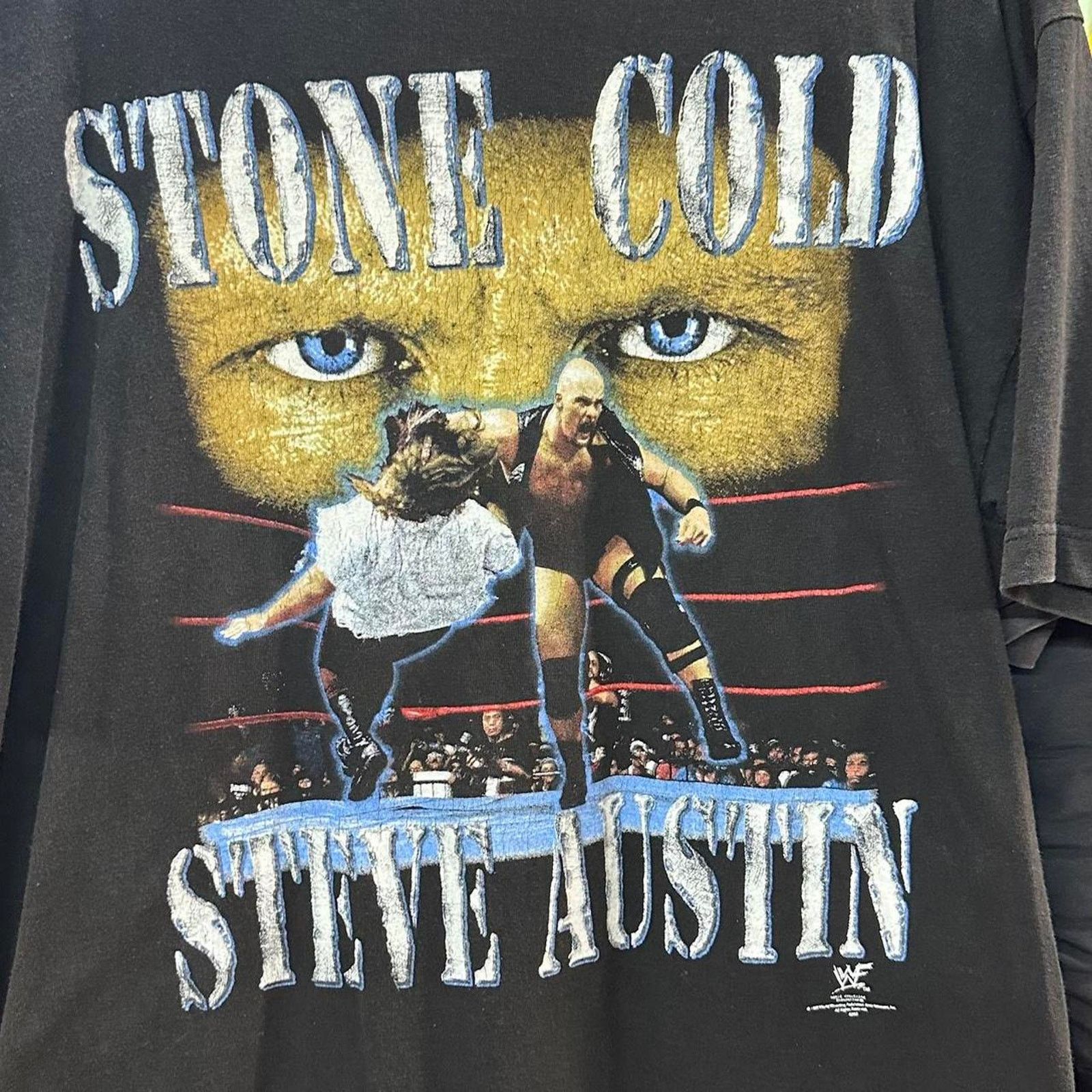 AAA Vintage 1999 wwf stone cold Size US XL / EU 56 / 4 - 5 Thumbnail