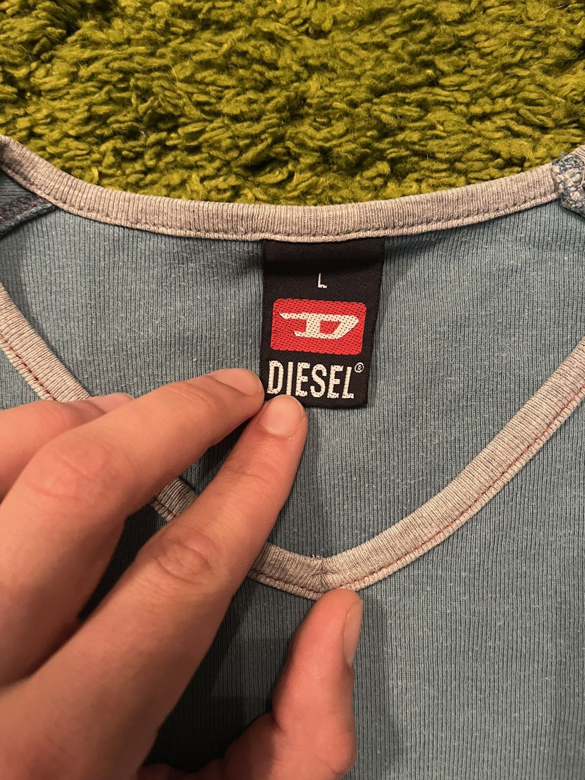 Designer × Diesel × Vintage Diesel 1990s vintage slim fit t-shirt Size US L / EU 52-54 / 3 - 4 Thumbnail