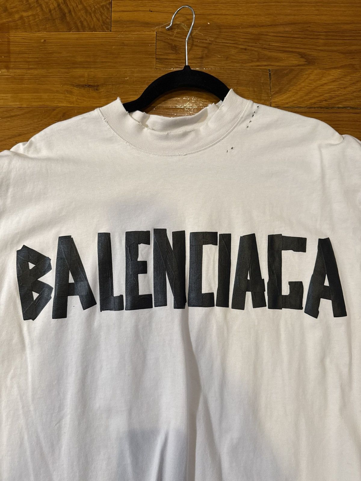 Balenciaga Balenciaga Tape Type Medium Fit T-shirt Size US S / EU 44-46 / 1 - 2 Thumbnail
