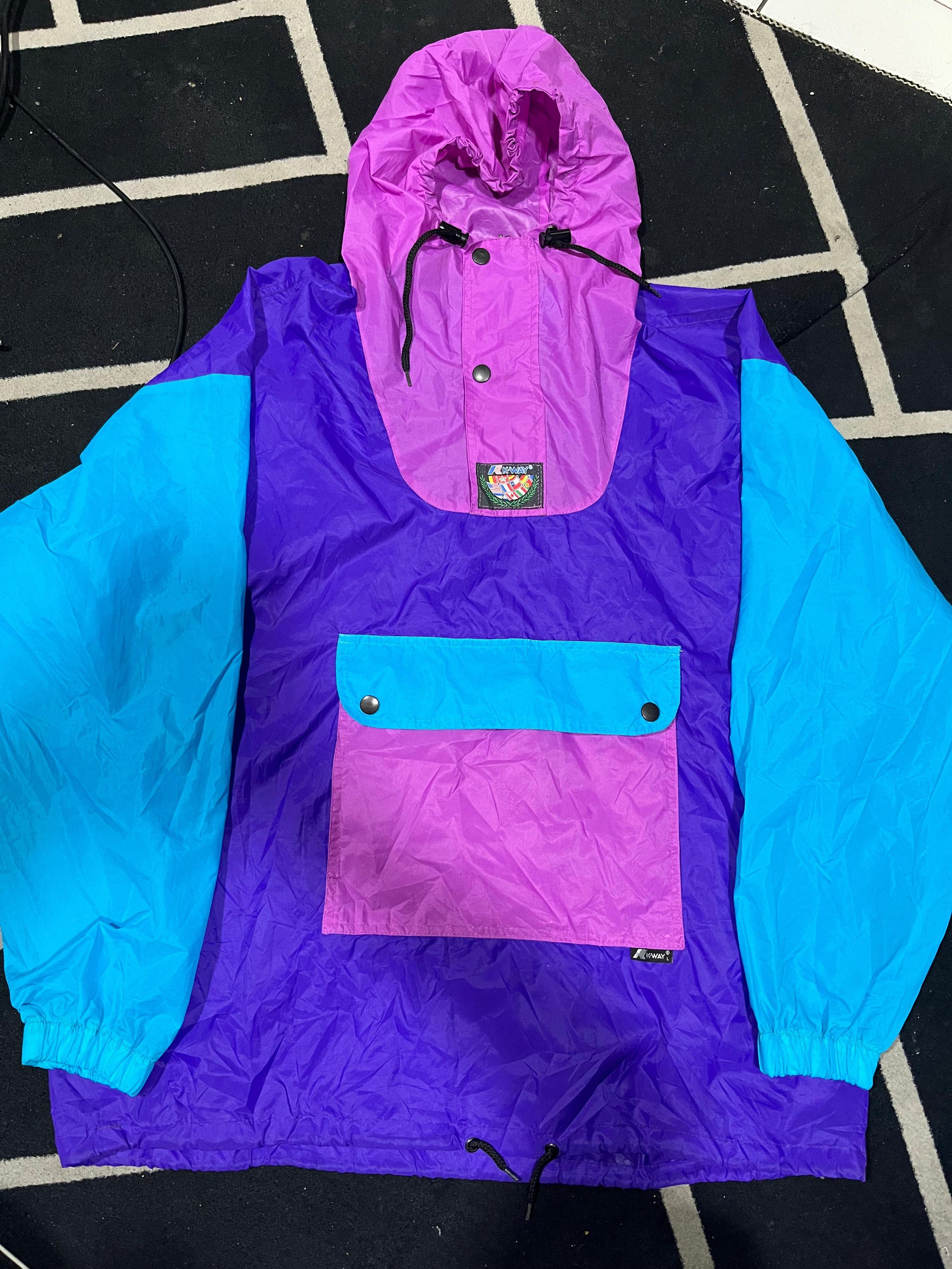K-Way Vintage K-way Anorak Jacket raincoat Oversize Size Xl Size US XL / EU 56 / 4 - 1 Thumbnail