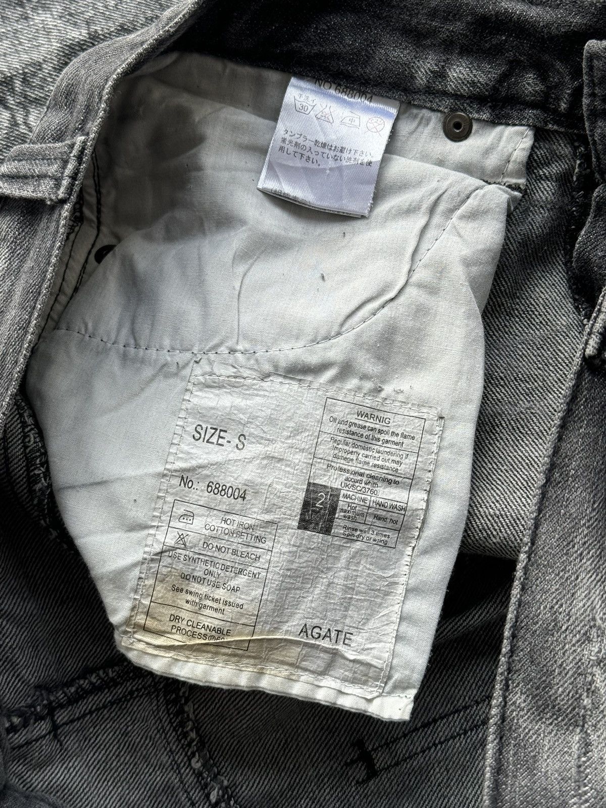 Japanese Brand × Tornado Mart × Vintage Vintage Agate Splash Tactical Flared Denim / GOA Style Size US 33 - 13 Thumbnail