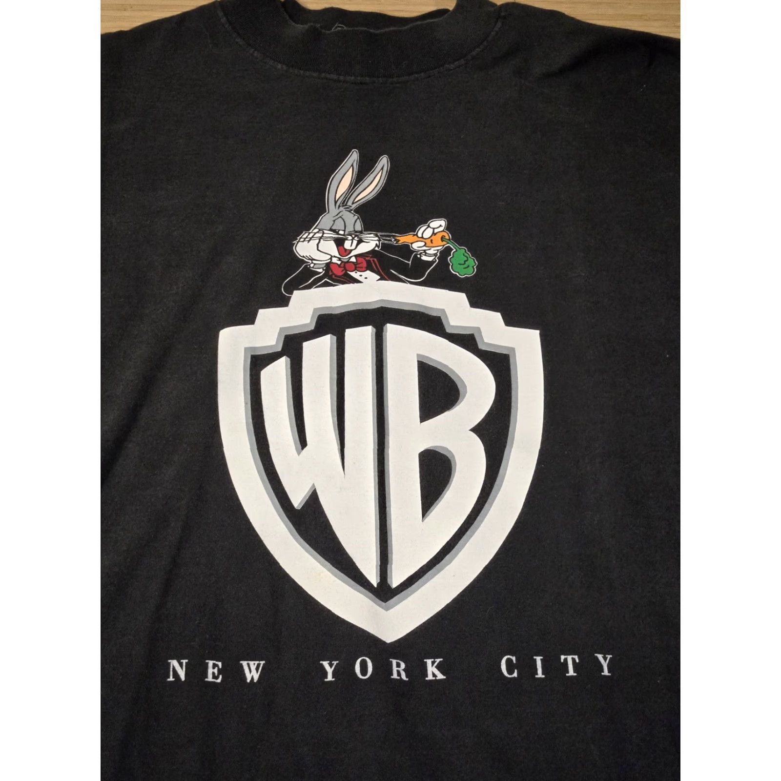 Vintage VINTAGE Warner Bros Shirt Mens L Black Bugs Bunny WB Logo New York City 90s Size US L / EU 52-54 / 3 - 3 Thumbnail