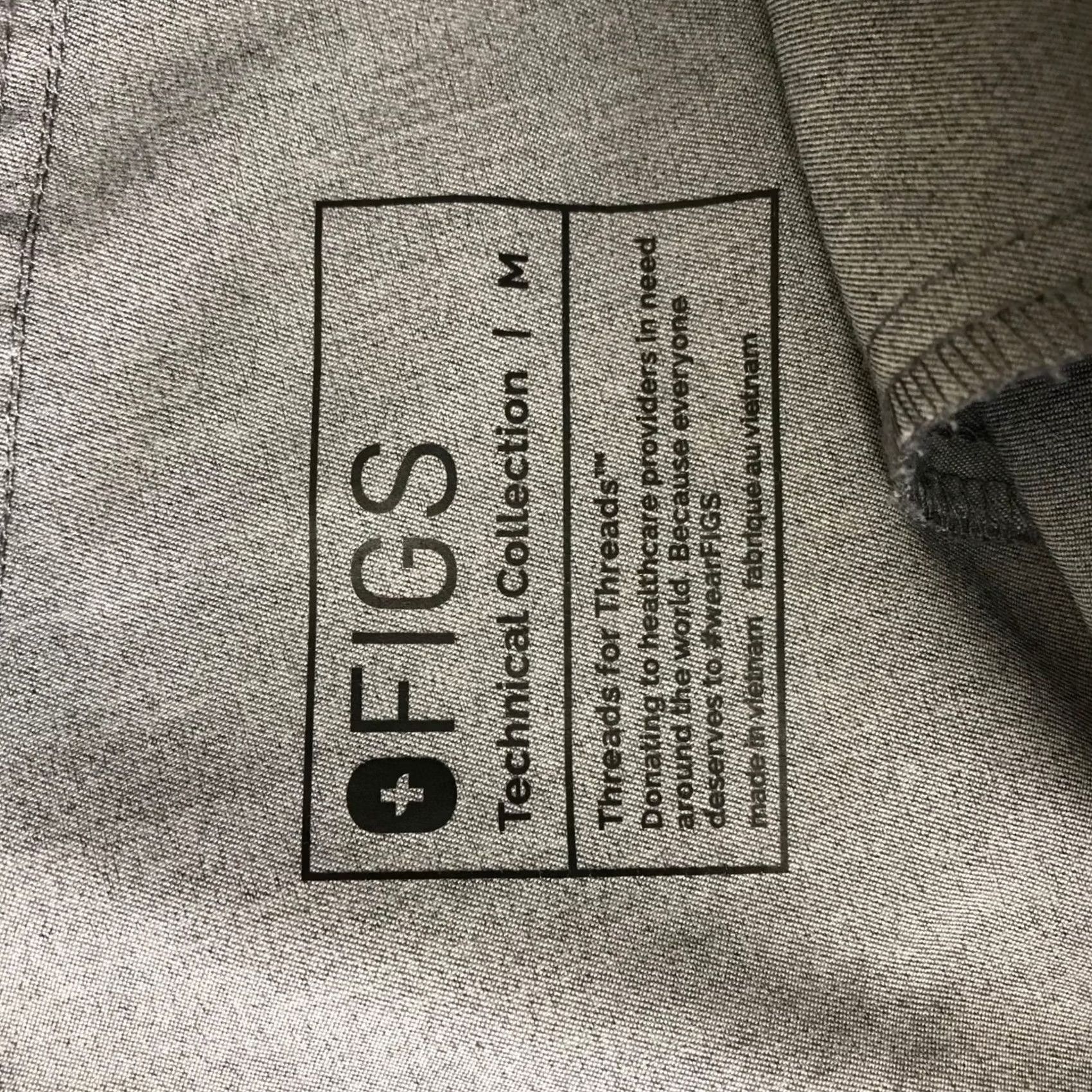Vintage FIGS Technical Collection Mens Medium Charcoal Gray Pants Drawstring Size US 31 - 7 Thumbnail