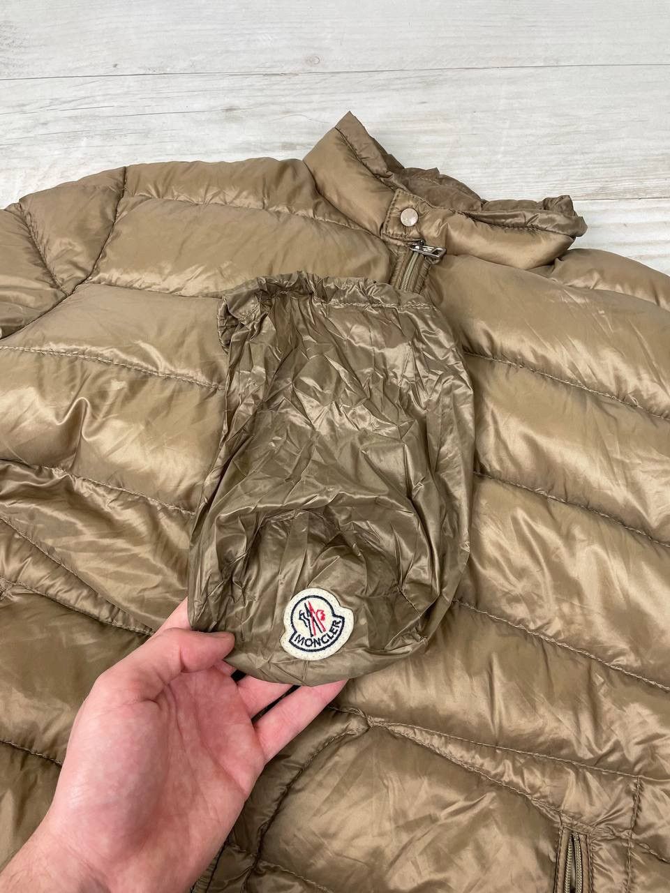 Moncler Moncler Acorus Down Jacket Puffer Men Size 4 Beige Size US XL / EU 56 / 4 - 22 Thumbnail