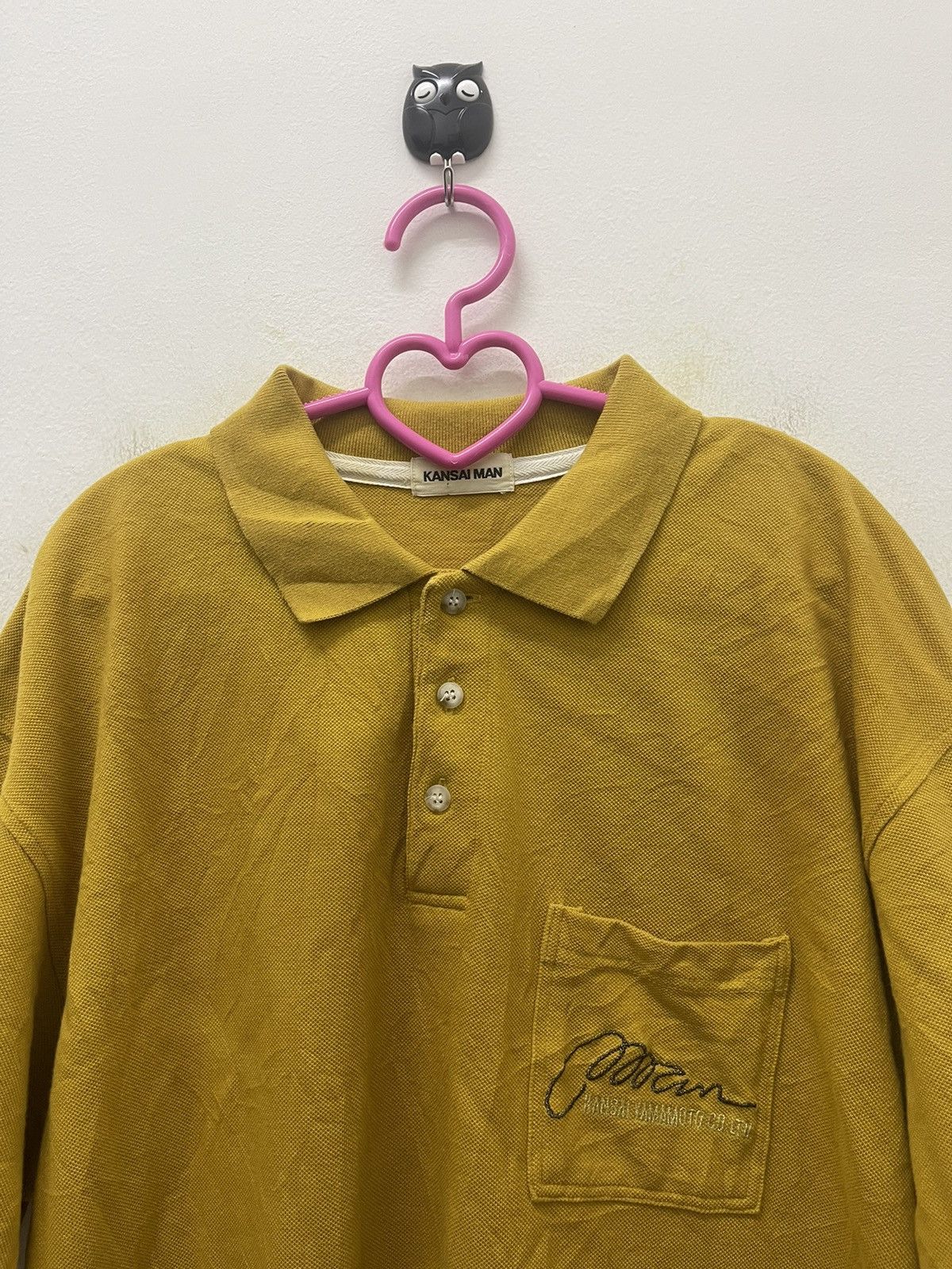 Kansai Yamamoto Rare Vintage KANSAI YAMAMOTO Kansai Man Embroidered Polo Size US L / EU 52-54 / 3 - 4 Thumbnail