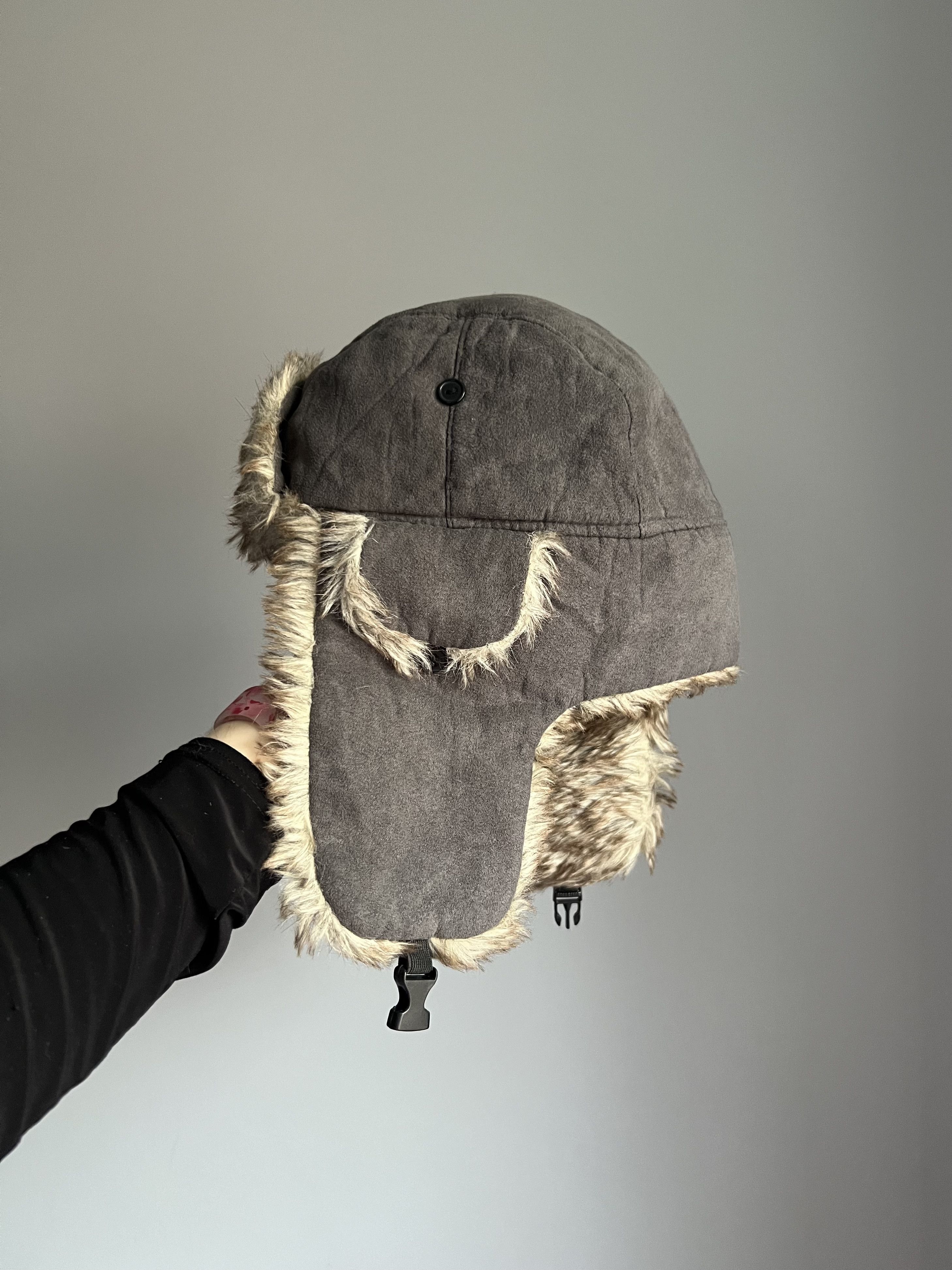 Vintage Vintage Trapper Hat Mohair Fuzzy Ushanka Y2K Size ONE SIZE - 3 Thumbnail