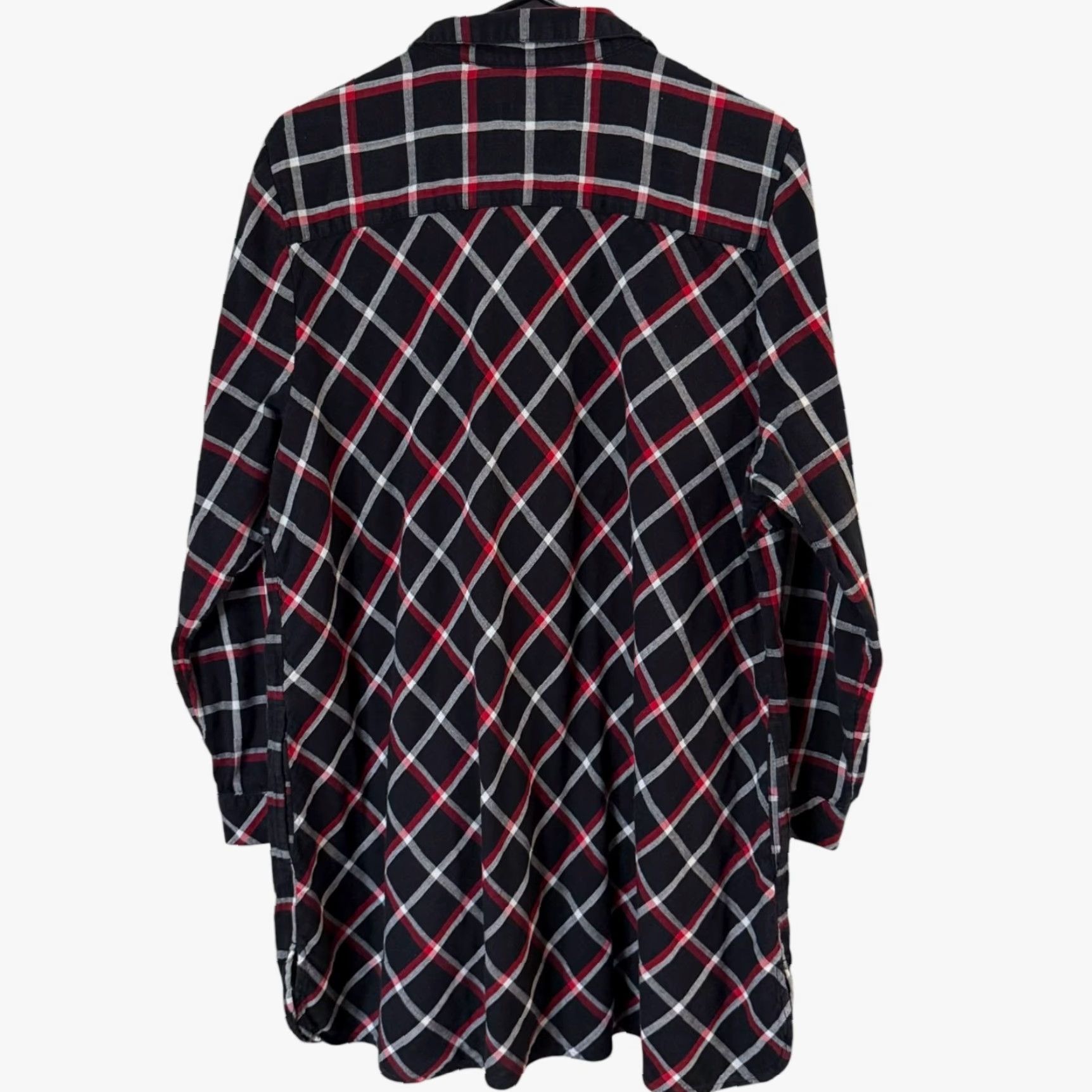 J. Jill J.Jill Button-Up Tunic Shirt Black Plaid XL Women Cotton Size XL / US 12-14 / IT 48-50 - 4 Thumbnail