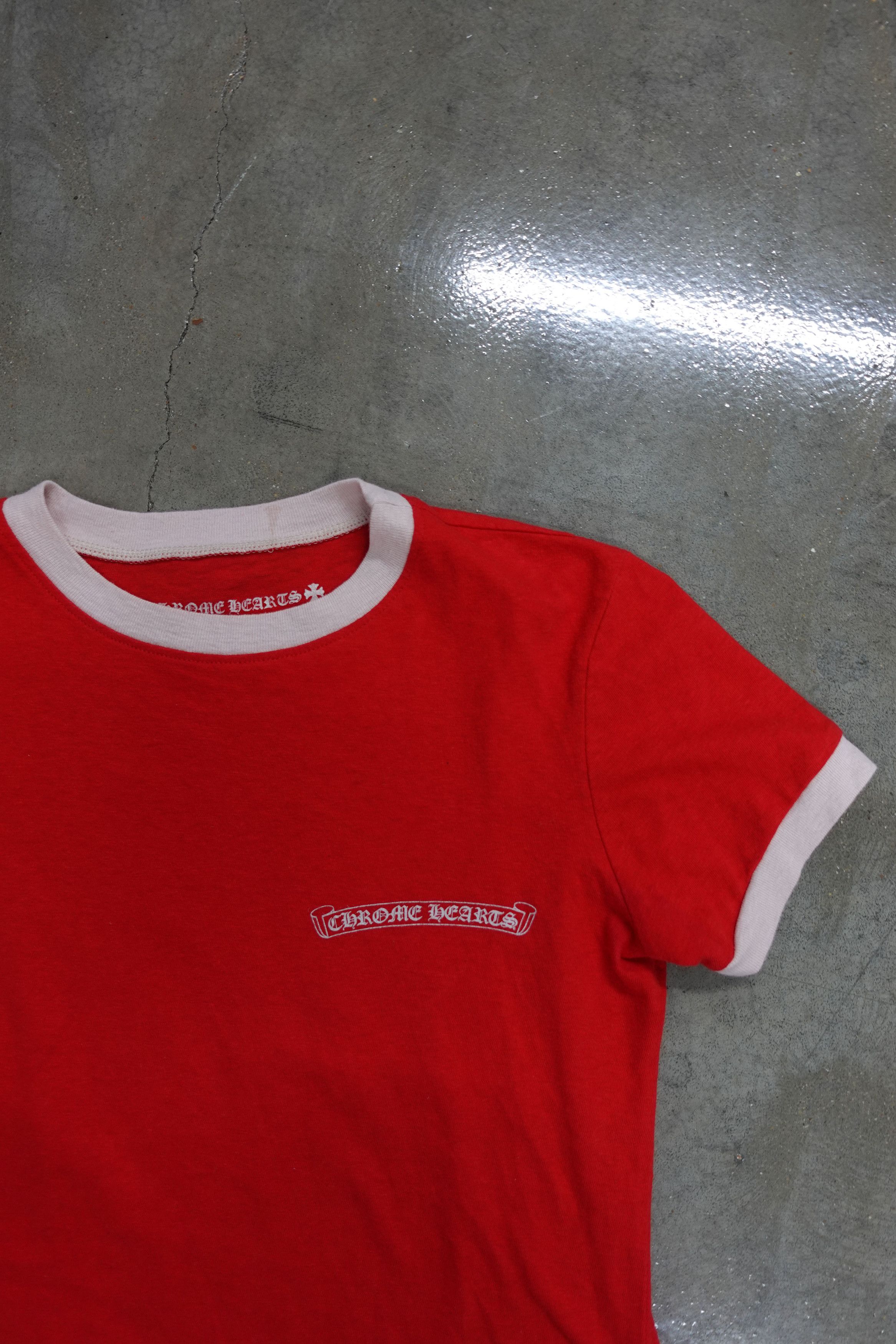 Chrome Hearts CHROME HEARTS ROLLER SKATE T SHIRT RED Size S / US 4 / IT 40 - 2 Thumbnail