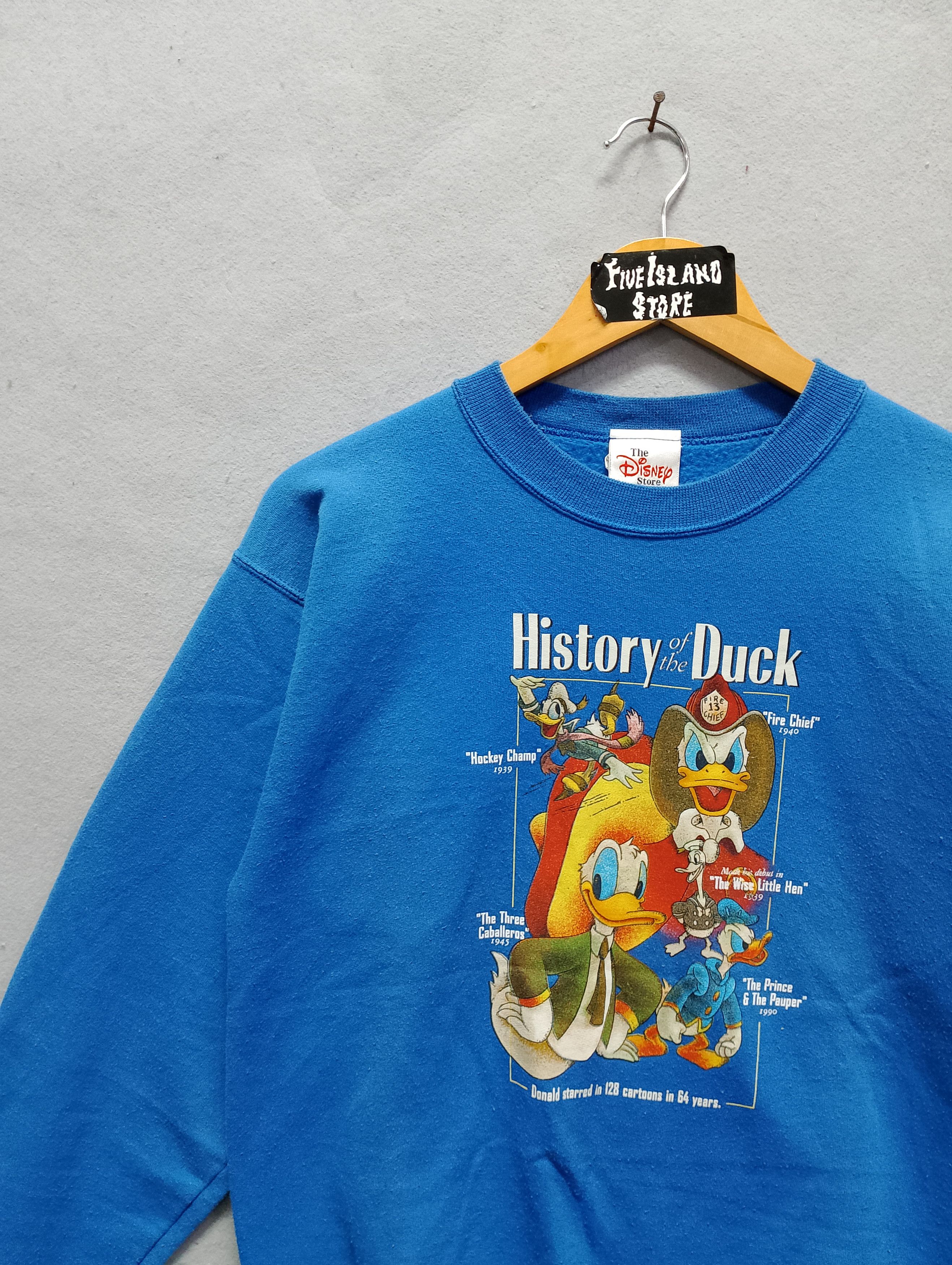Disney Vintage Disney “History of the Duck” Donald Duck Sweatshirt Size US S / EU 44-46 / 1 - 7 Thumbnail