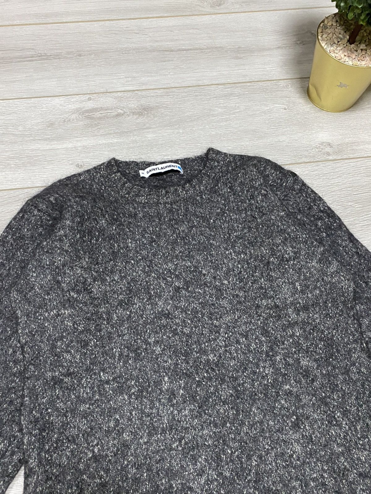Saint Laurent Paris Saint Laurent Jeans mohair wool sweater eb0 Size US S / EU 44-46 / 1 - 7 Thumbnail