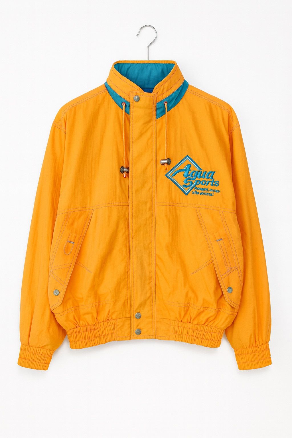 Vintage Vintage Adria Sports Nylon Jacket – Orange & Teal Line Size US M / EU 48-50 / 2 - 1 Thumbnail