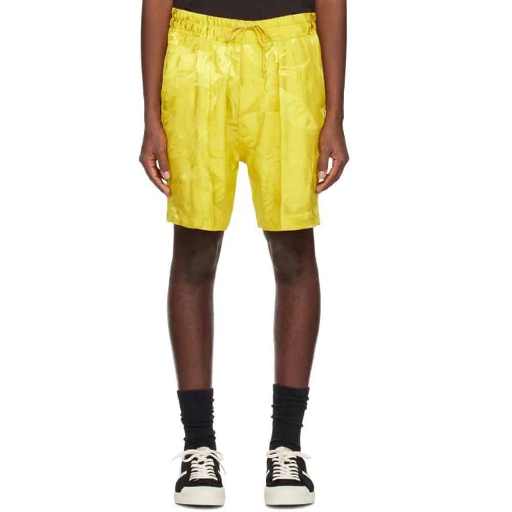 Tom Ford o1loc1c1024 SSC001 Peony Jacquard Short in Yellow Size US 30 / EU 46 - 1 Thumbnail