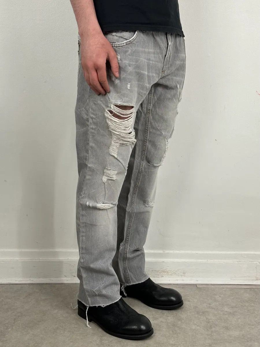 Dolce & Gabbana AW2010 Dolce & Gabbana Distressed Grey Denim Jeans Size 28" / US 6 / IT 42 - 2 Thumbnail