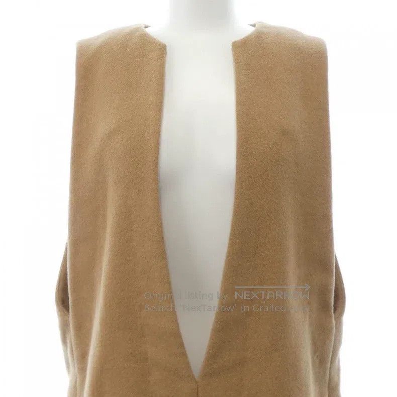 Hermes Hermes Camel hair V-neck top Size XS / US 0-2 / IT 36-38 - 3 Thumbnail