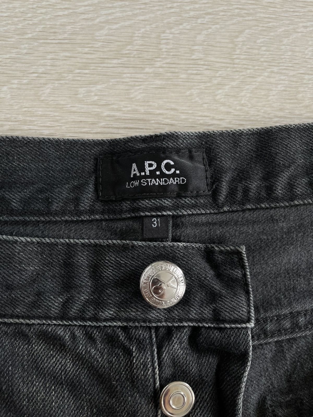A.P.C. A.P.C. Low Standard Raw Denim Jeans Straight Leg Low Rise Size US 31 - 9 Thumbnail