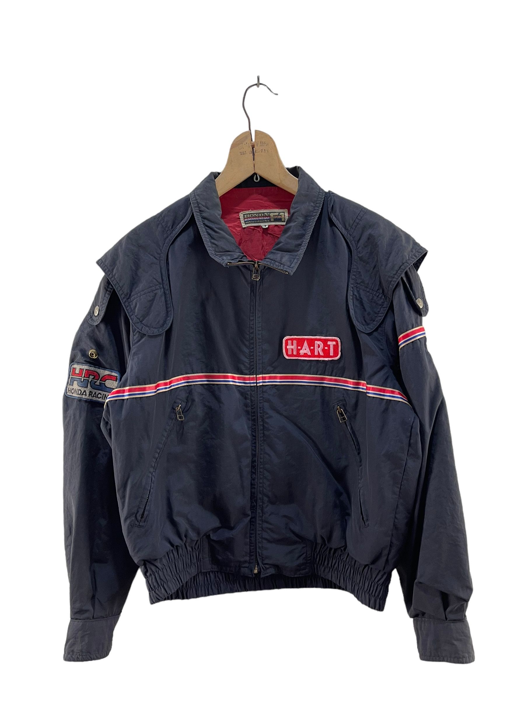 image of Vintage Hart Honda Racing Team World Grand Prix F1 Jacket in Blue, Men's (Size Medium)