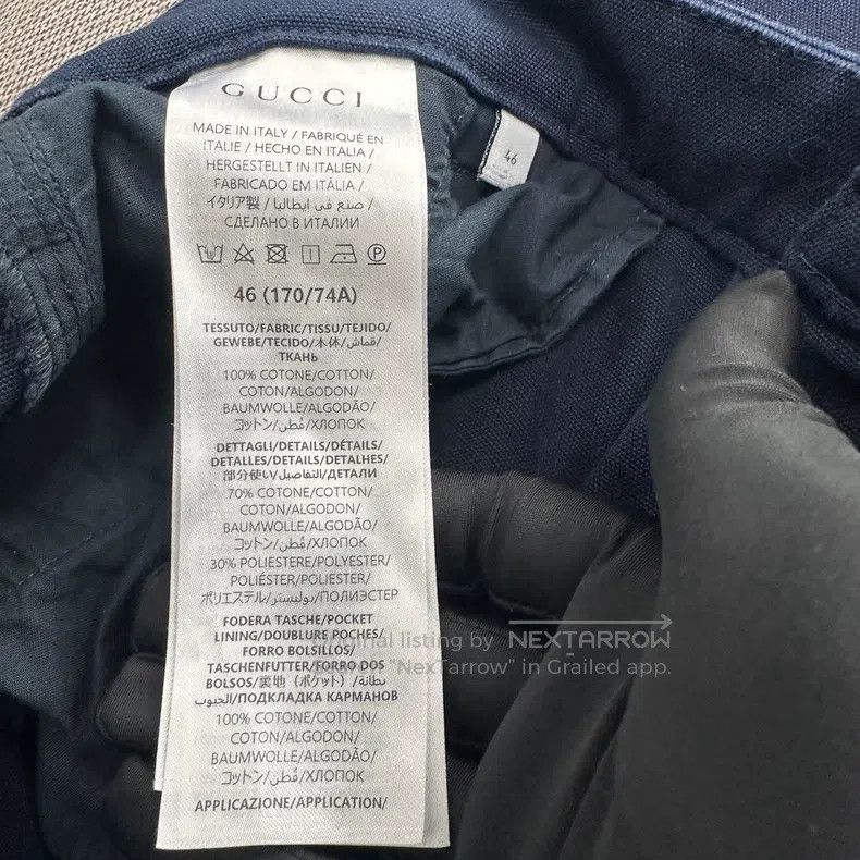 Gucci Gucci Navy blue old-fashioned denim workwear trousers Size US 30 / EU 46 - 4 Thumbnail
