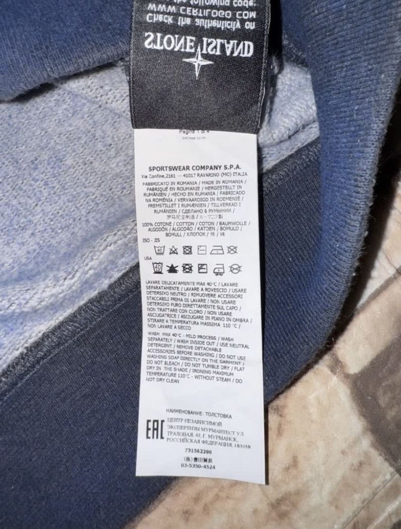Stone Island Stone Island Sweatshirt Indigo Blue Size US XL / EU 56 / 4 - 7 Thumbnail