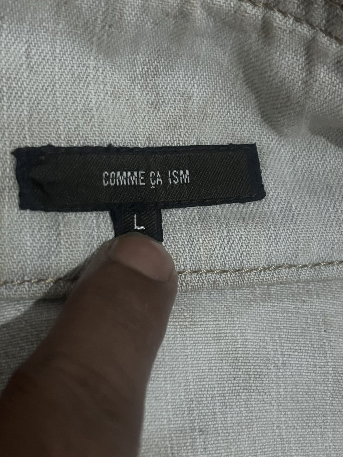 Comme Ca Ism COMME CA ISM Washed Grey Denim Rider Jacket Moto Size US M / EU 48-50 / 2 - 13 Thumbnail