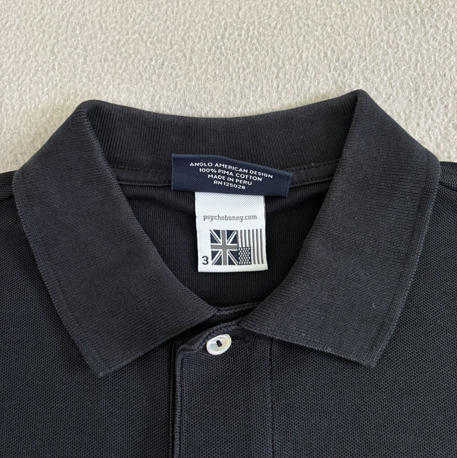 Psycho Bunny Psycho Bunny Black Polo Small Size US S / EU 44-46 / 1 - 12 Thumbnail