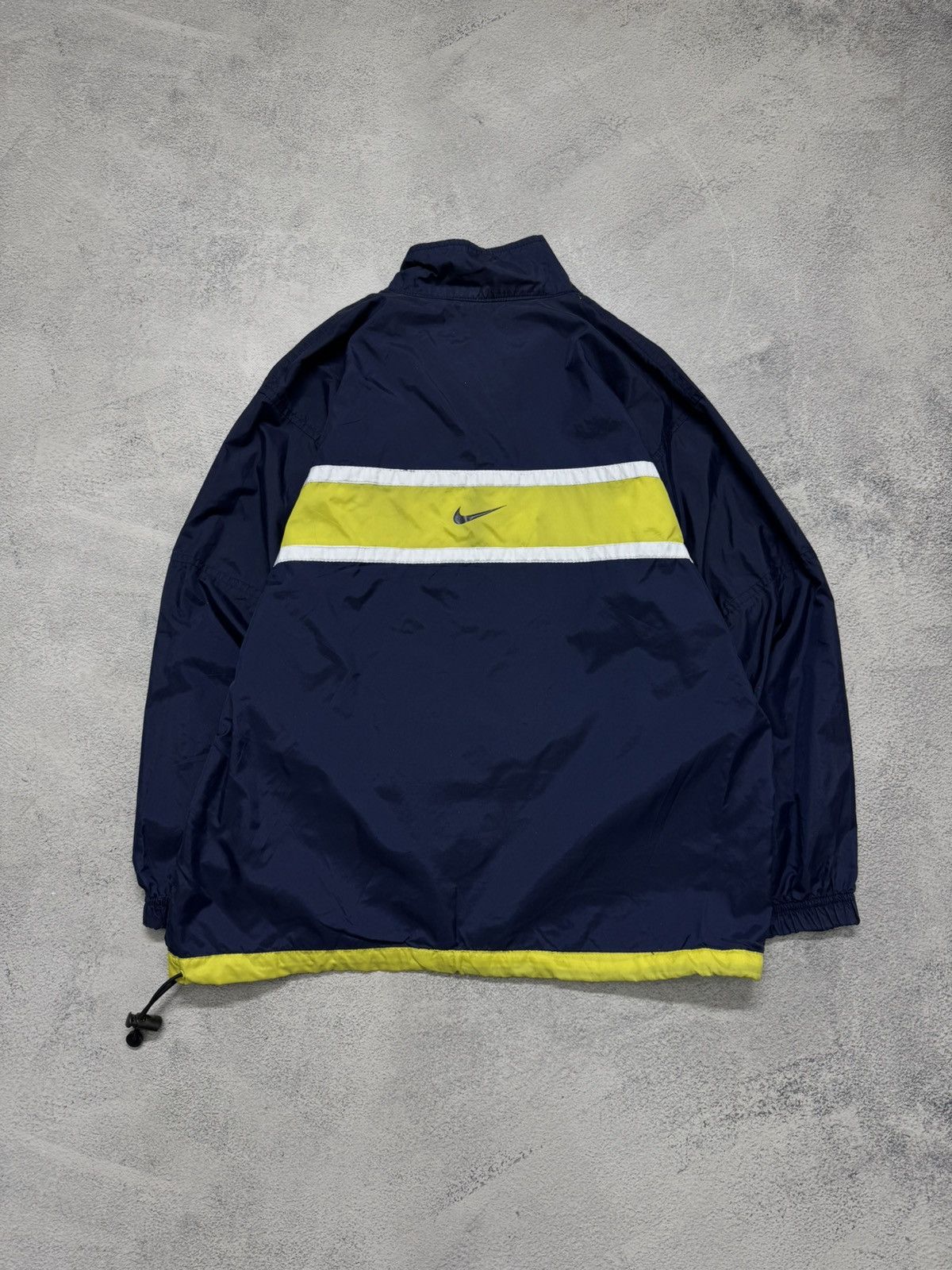 Nike 90s Nike Double Logo Vintage Y2K Oversized Nylon Jacket Size US S / EU 44-46 / 1 - 4 Thumbnail