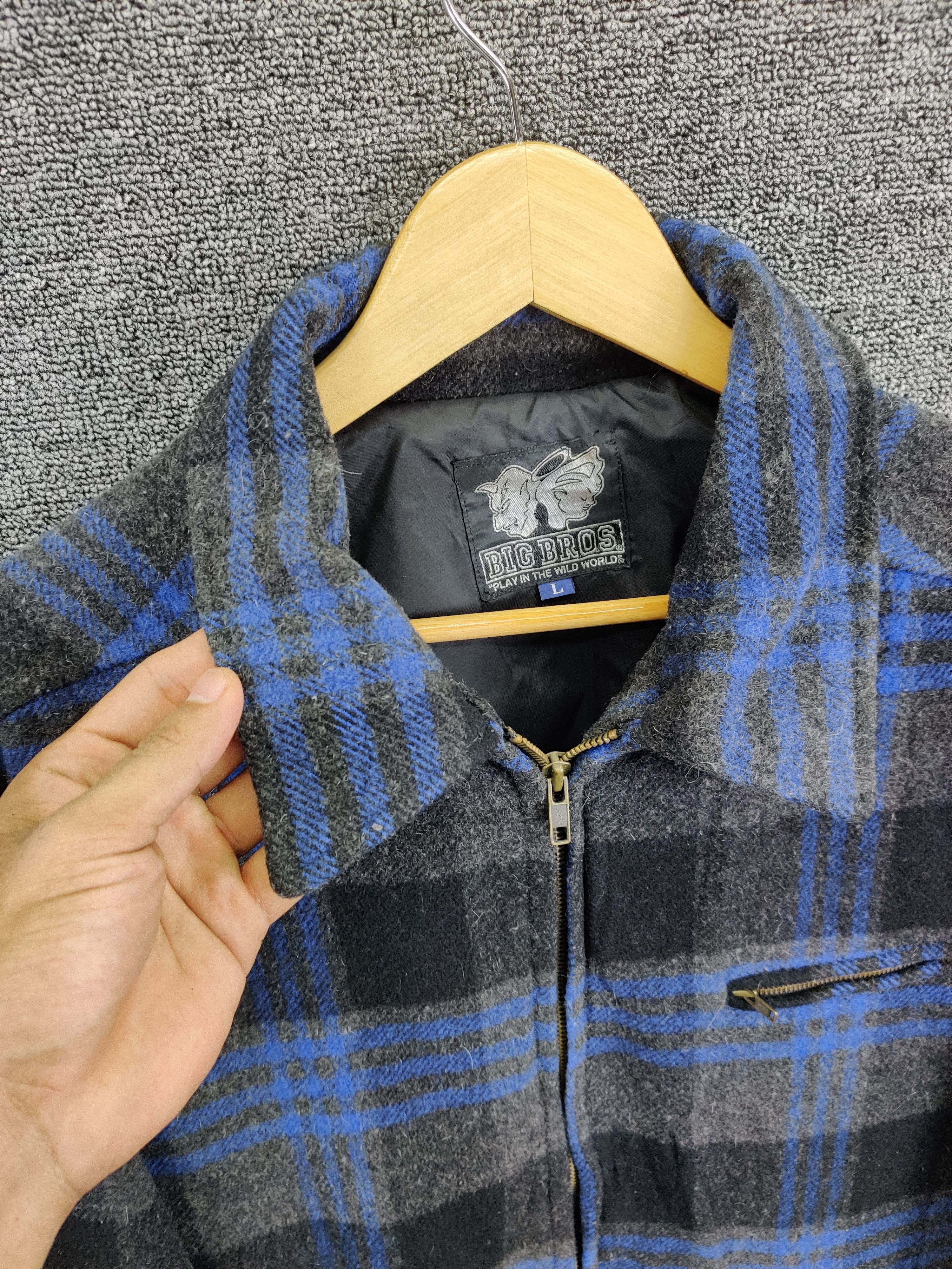 Japanese Brand Vintage Big Bros Wool Plaid Flannel Jacket Size US L / EU 52-54 / 3 - 8 Thumbnail