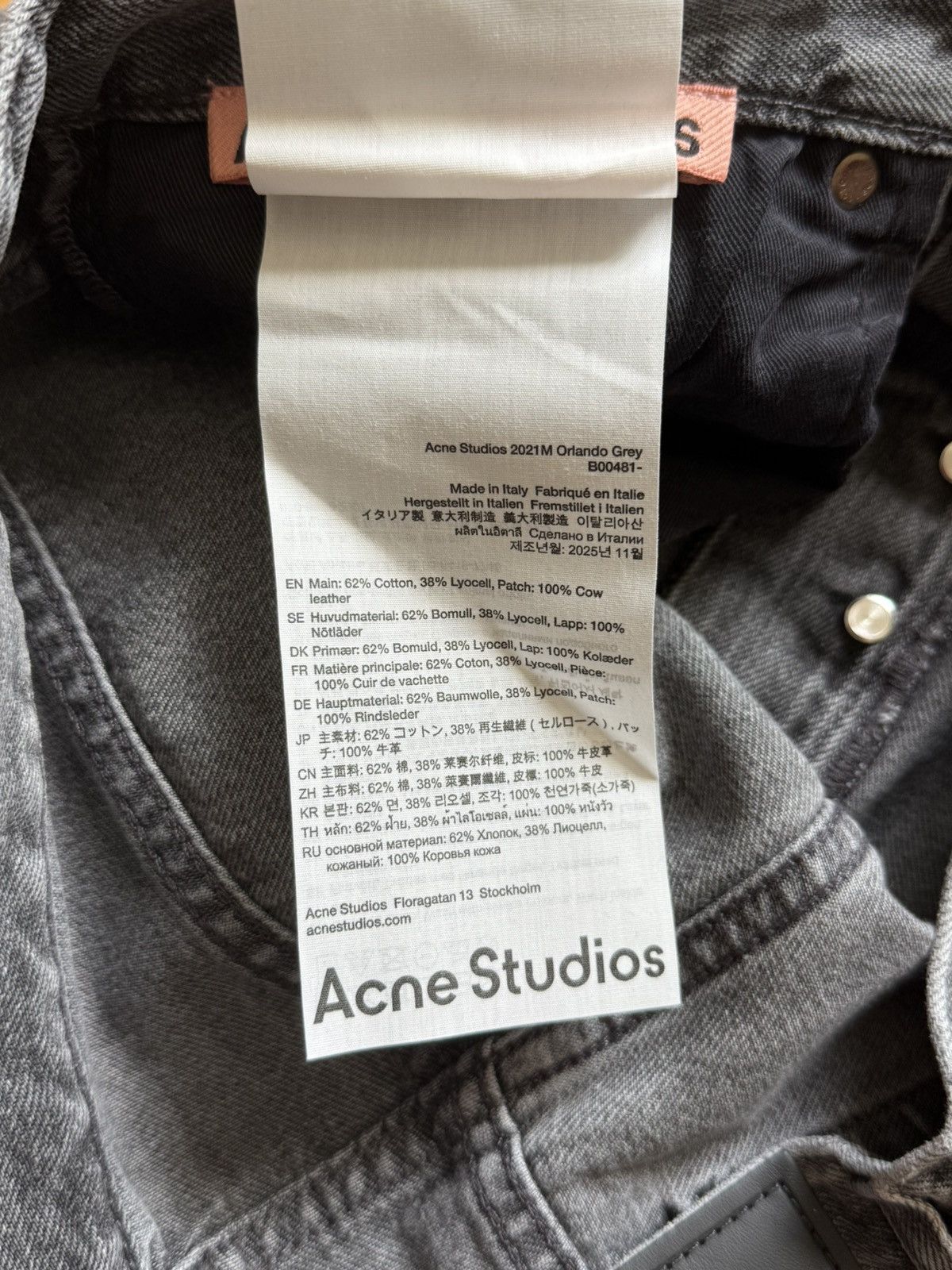 Acne Studios NWT - 2021M Orlando grey Size US 30 / EU 46 - 7 Thumbnail