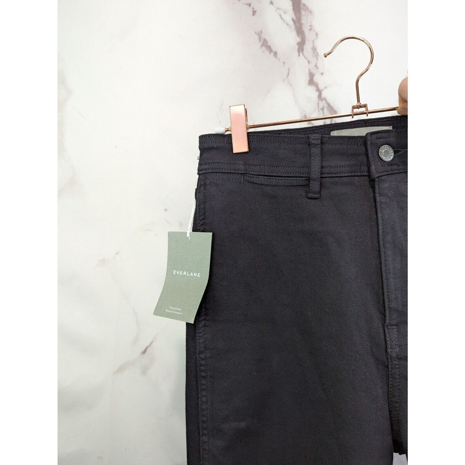 Everlane Everlane Skinny Jean Women 27 Black The Way High Regular NEW Size 27" / US 4 / IT 40 - 11 Thumbnail