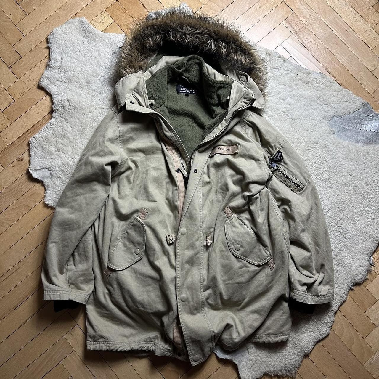Schott × Vintage Vintage 90s Schott military parka jacket Size US M / EU 48-50 / 2 - 1 Thumbnail