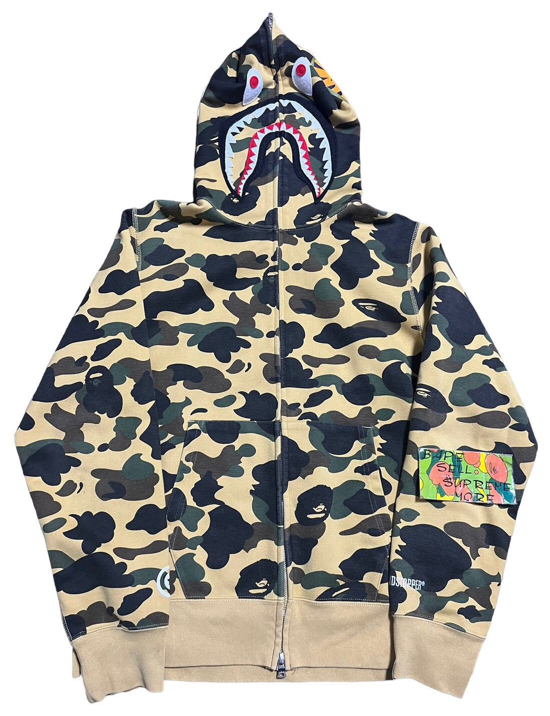 Bape 1st Camo Windstopper Shark Full Zip Hoodie Size US L / EU 52-54 / 3 - 1 Thumbnail