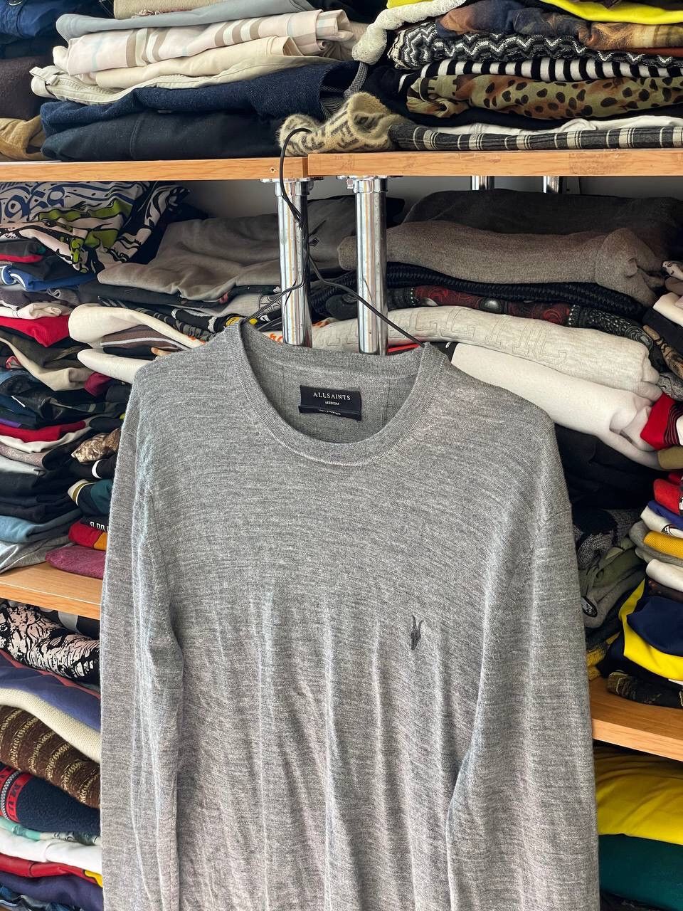 Allsaints Allsaints Vintage Knit Wool Lightweight Y2K Basic sweater Size US M / EU 48-50 / 2 - 7 Thumbnail