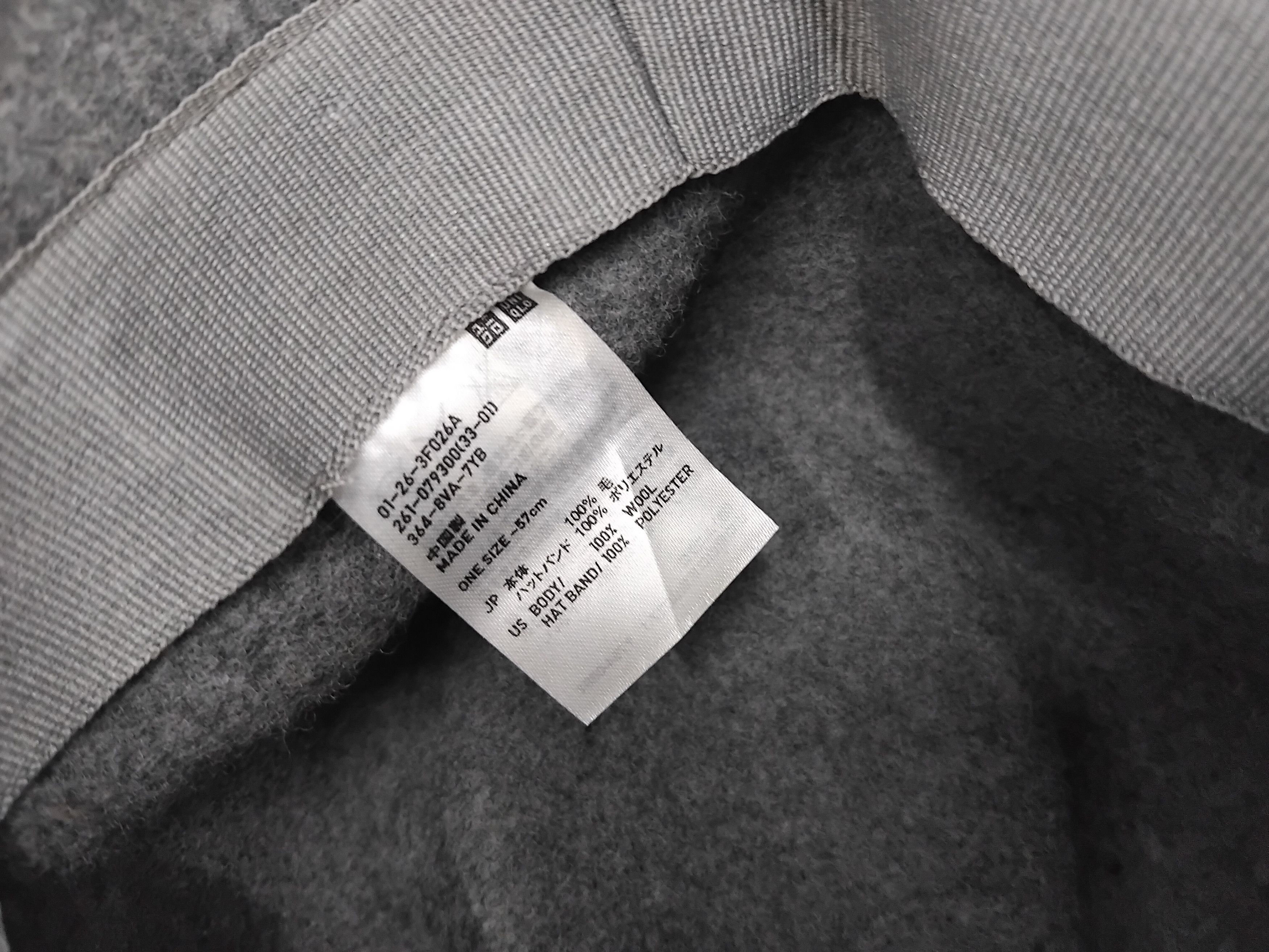 Uniqlo 💥Uniqlo grey colour fedora hat Size ONE SIZE - 2 Thumbnail
