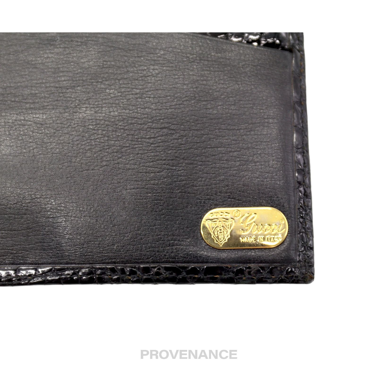 Gucci 🔴 Gucci Long Wallet - Black Crocodile Size ONE SIZE - 8 Thumbnail
