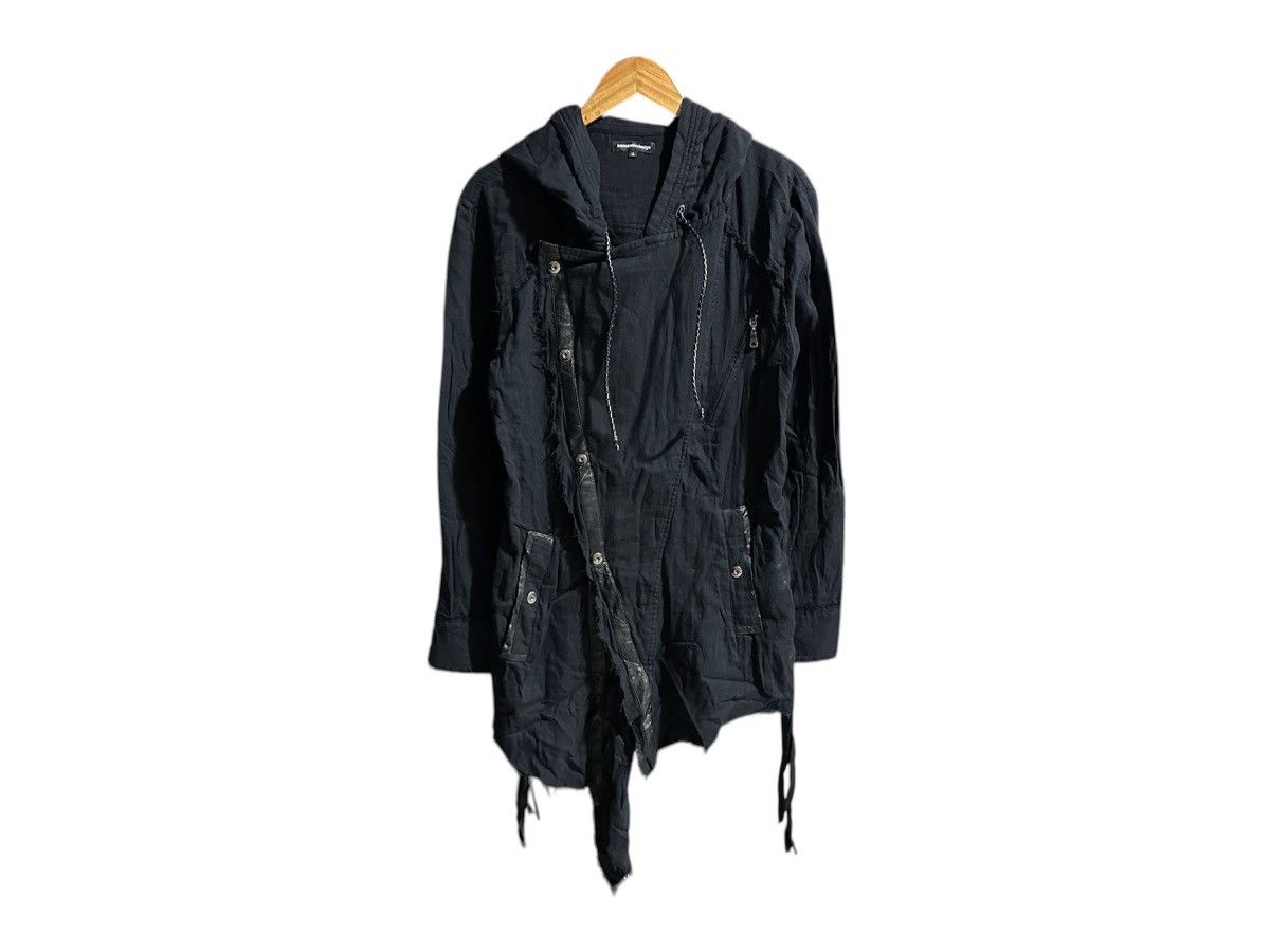 semanticdesign 🔥Sick Y2K Semantic Design Asymmetric Ninja Hoodie Raw Hem Size US L / EU 52-54 / 3 - 1 Thumbnail