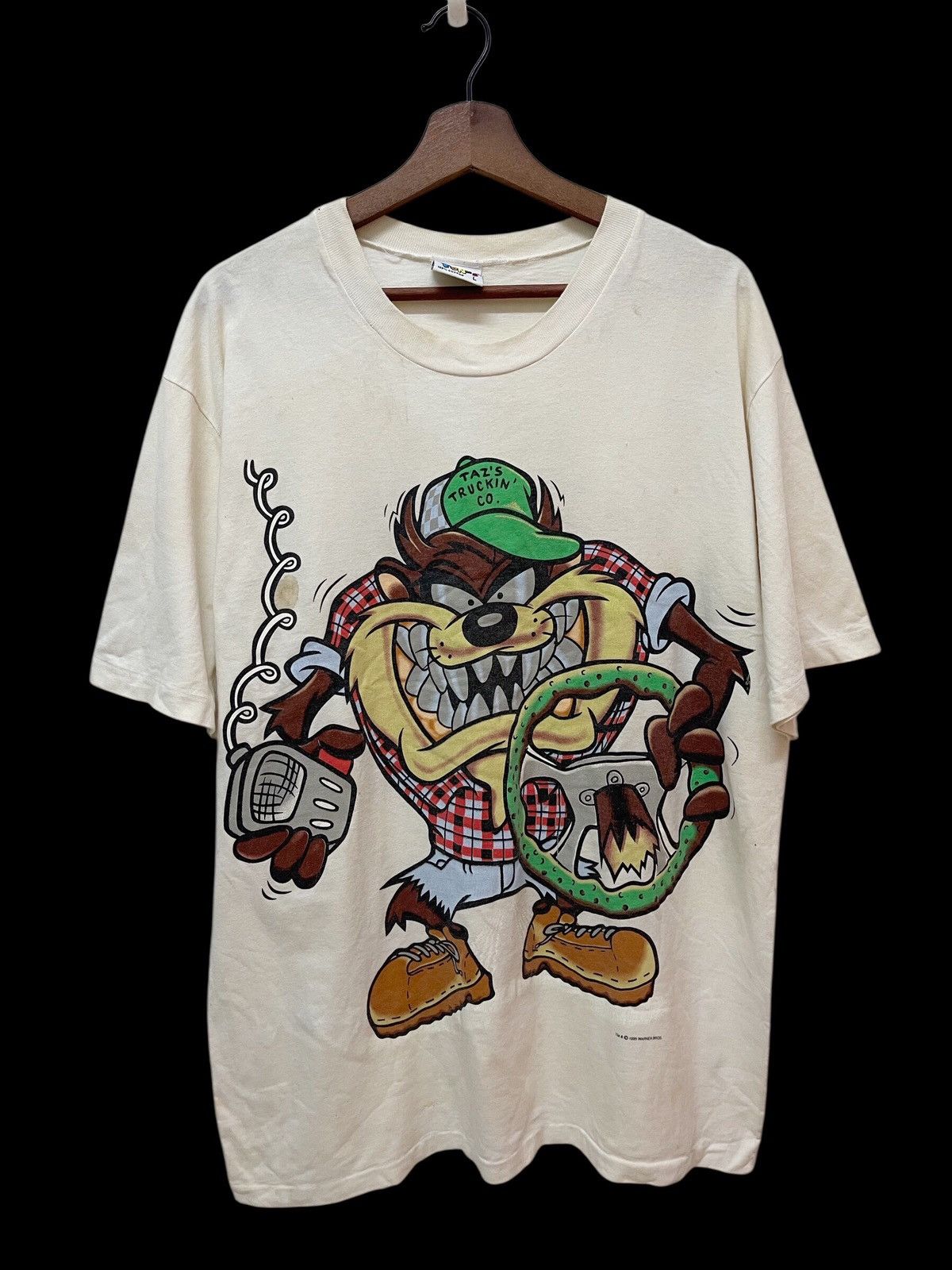Vintage Vintage 90’s Tazmania Warner Bros Tee Size US L / EU 52-54 / 3 - 1 Thumbnail