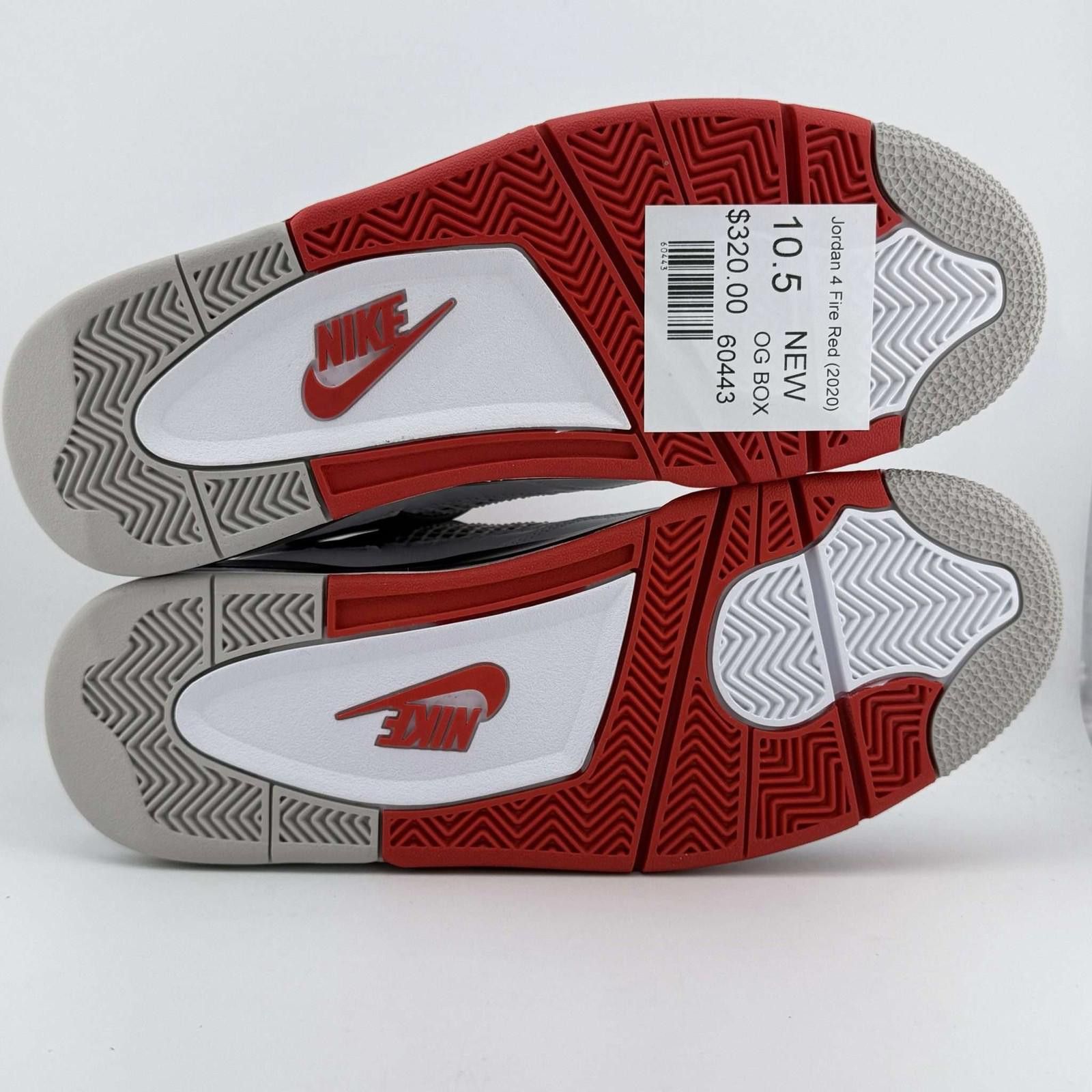 Nike Nike Air Jordan 4 Fire Red 2020 US 10.5 New Size US 10.5 / EU 43-44 - 6 Thumbnail