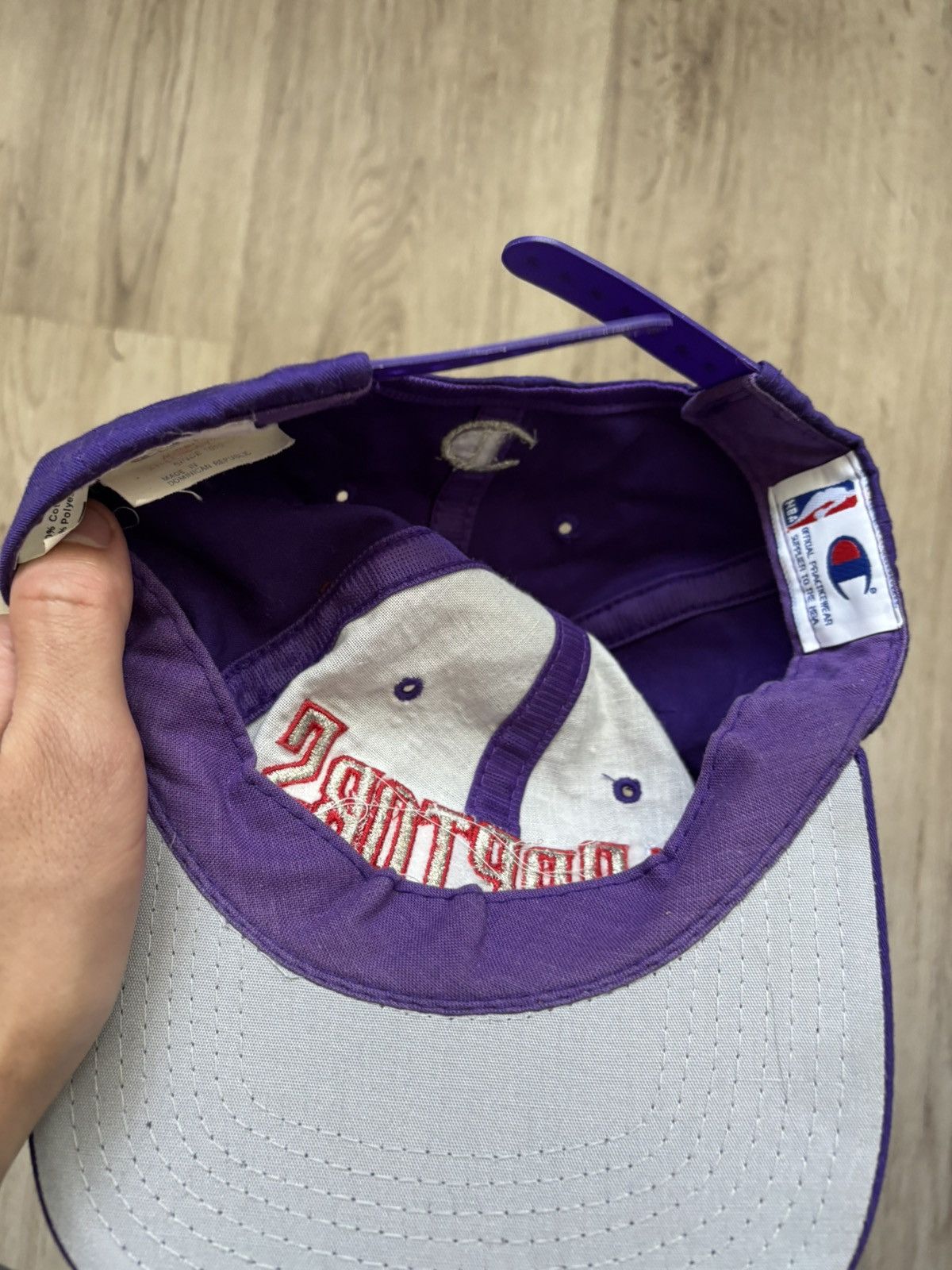 Champion vintage 1990s Toronto Raptors NBA Sports Vtg purlpe Size ONE SIZE - 20 Thumbnail