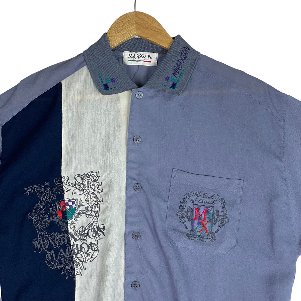 Japanese Brand Vintage Magixson Polyester Button Up Shirt Size US M / EU 48-50 / 2 - 3 Thumbnail