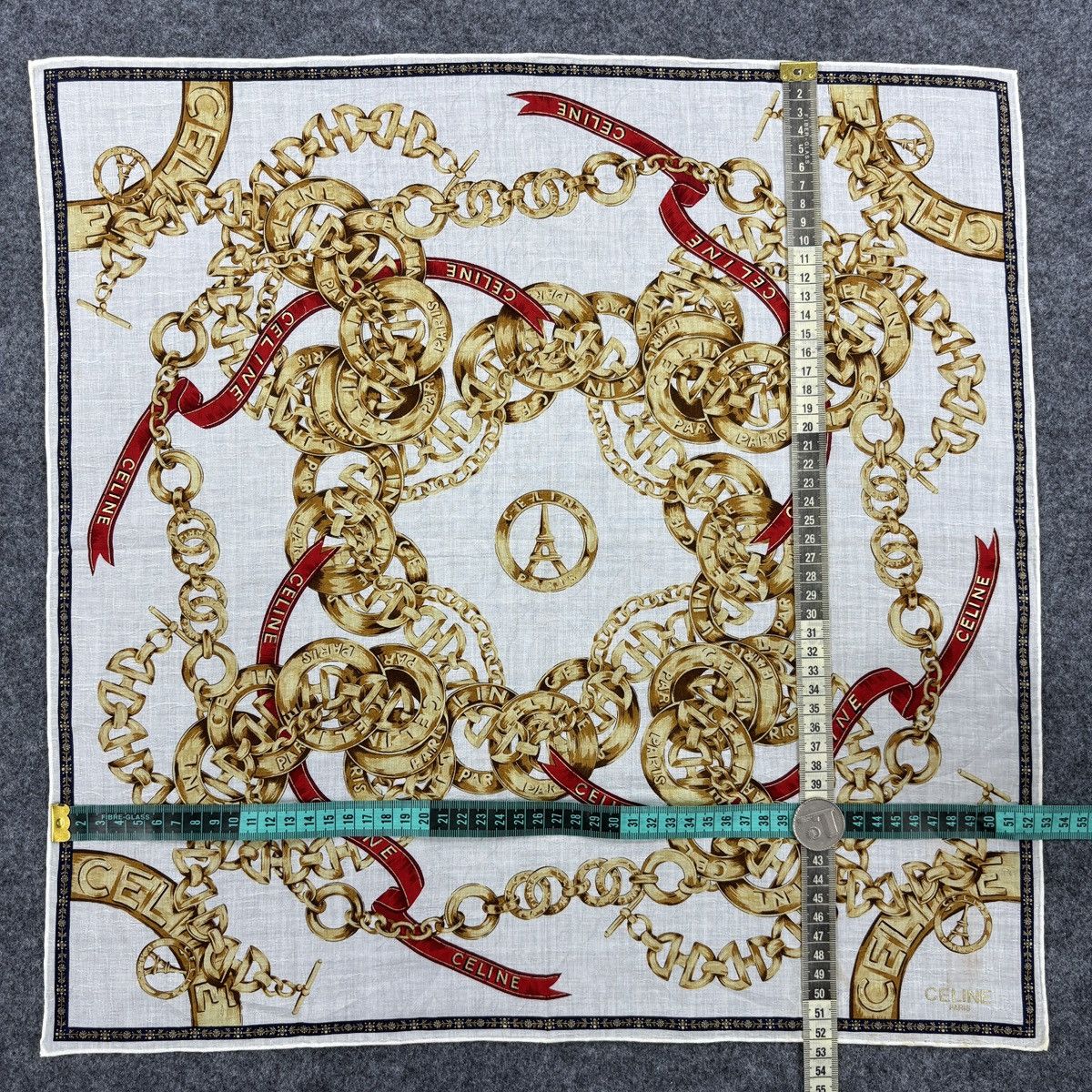 Vintage Celine Handkerchief # E059 # Bandana # Neckerchief Size ONE SIZE - 8 Thumbnail