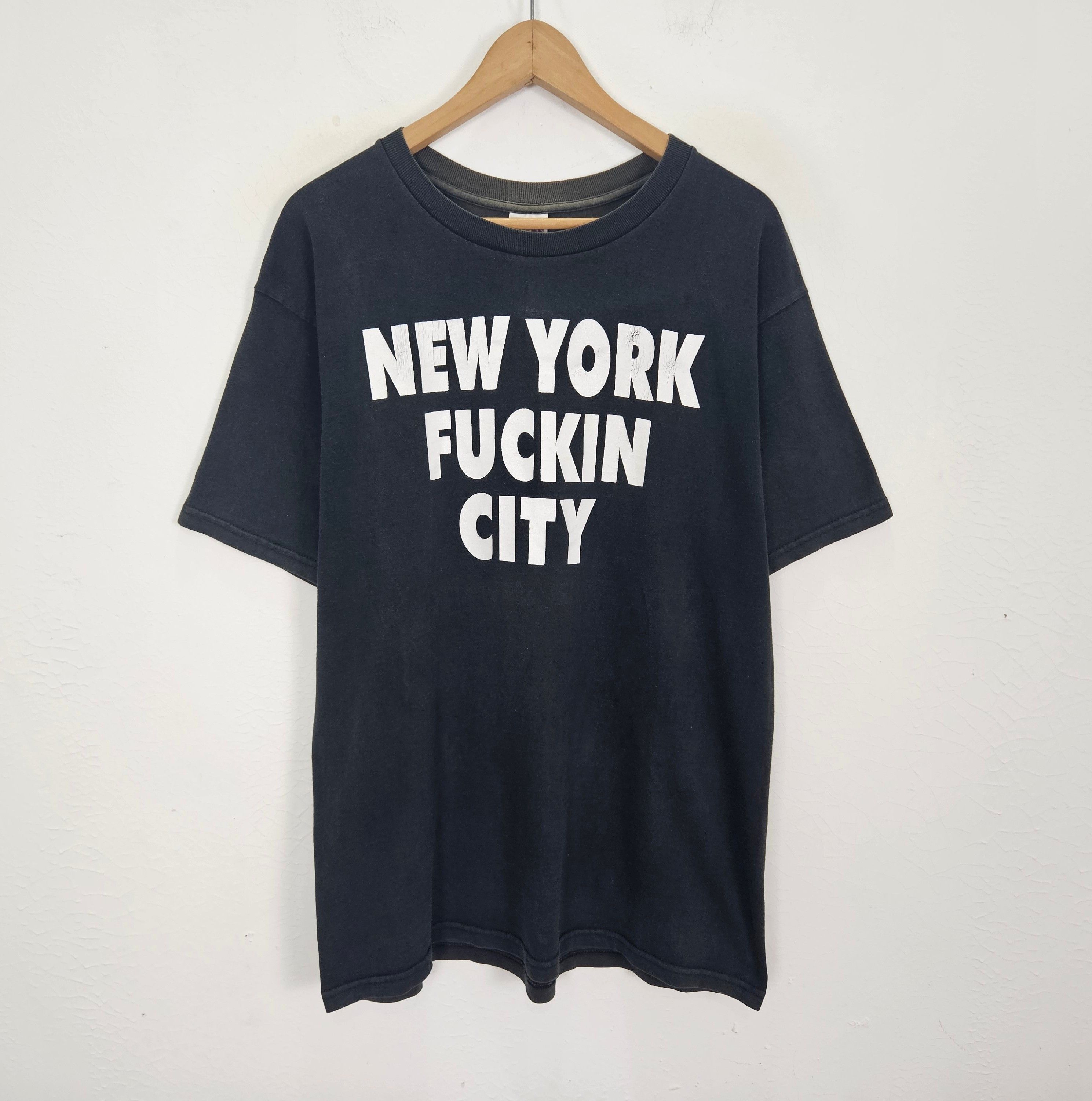 Vintage Vintage New York Fucking City NY Shirt Size US L / EU 52-54 / 3 - 2 Thumbnail